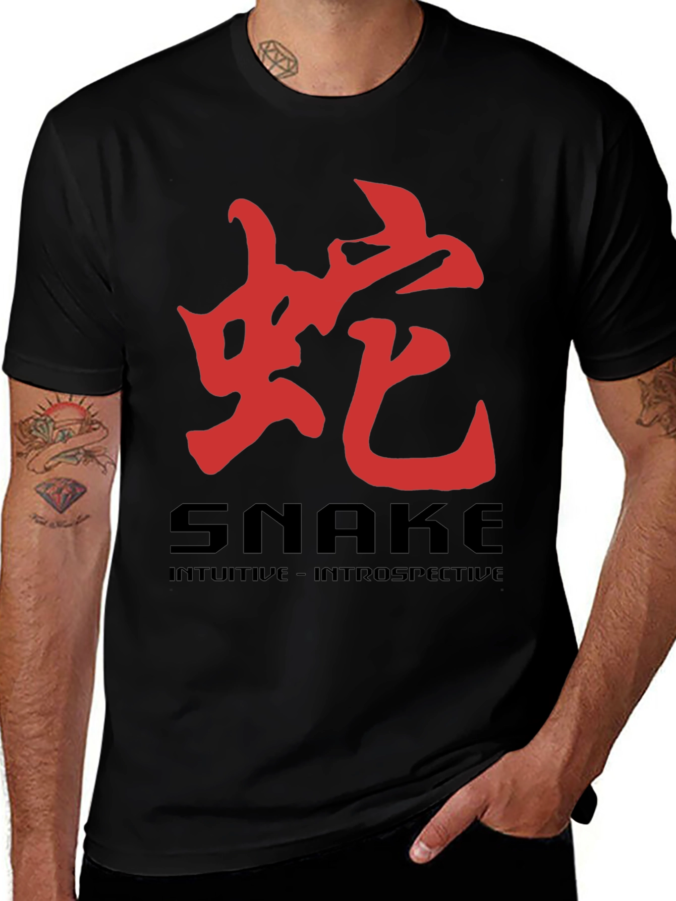 Snake Chinese Zodiac T-Shirt - Intuitive Design