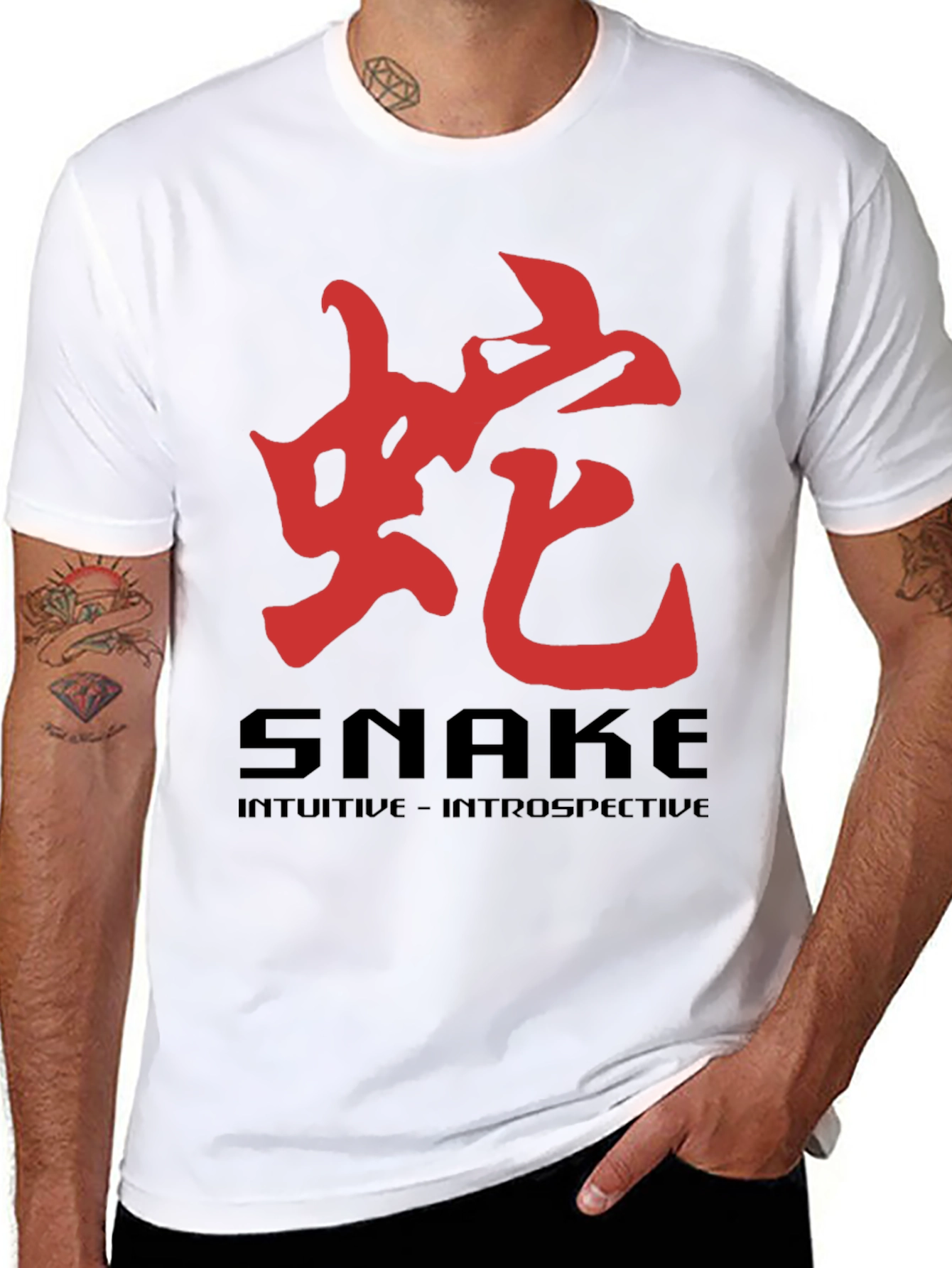 Snake Chinese Zodiac T-Shirt - Intuitive Design