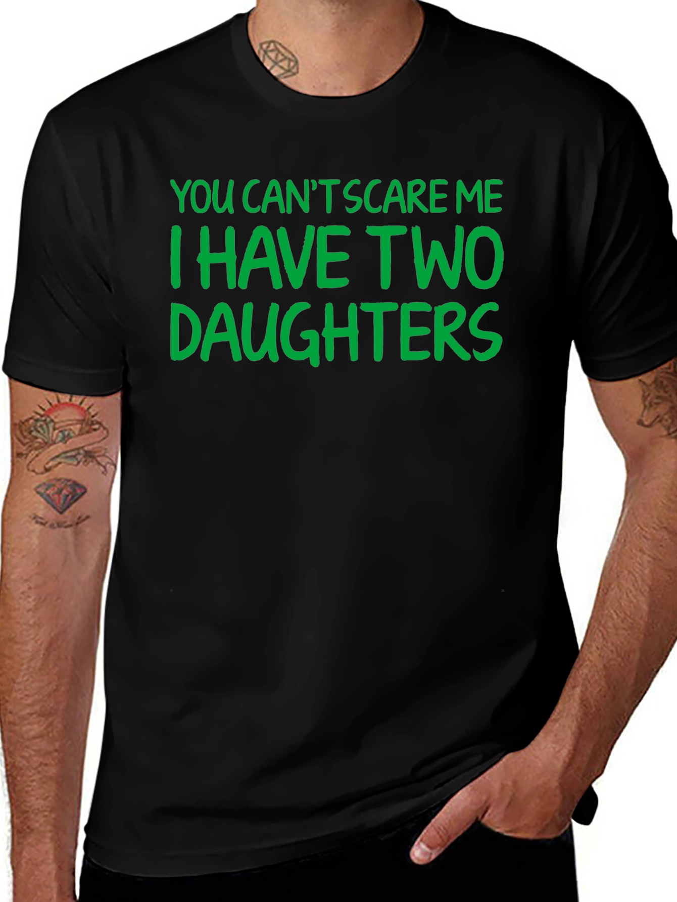 Funny Dad T-Shirt: I Have Two Daughters