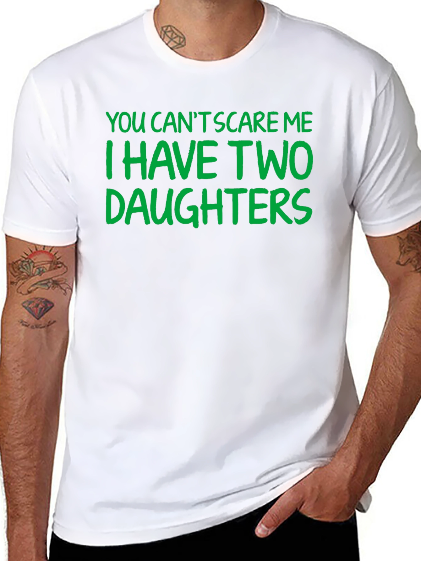 Funny Dad T-Shirt: I Have Two Daughters