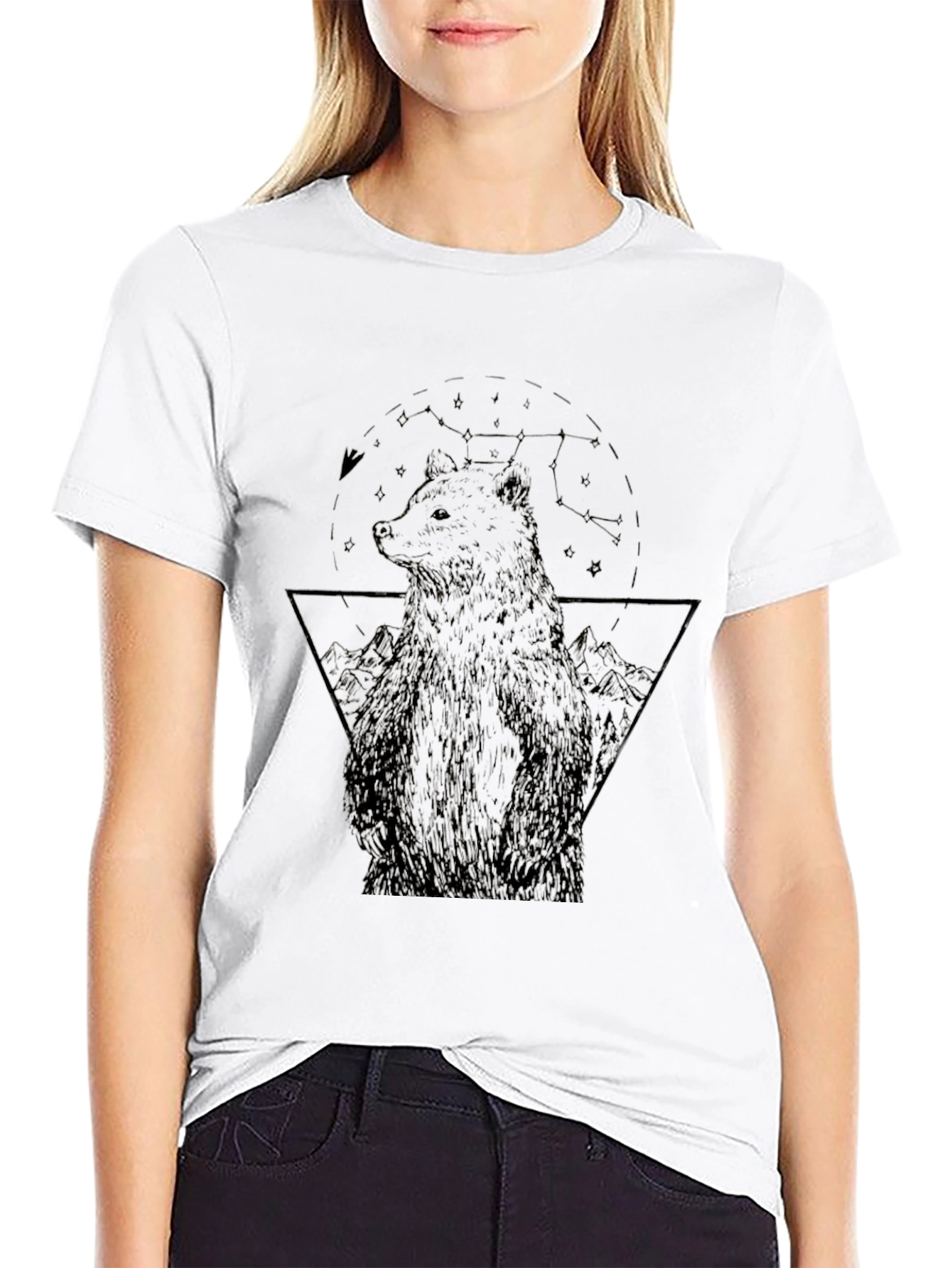Bear Graphic Black T-Shirt