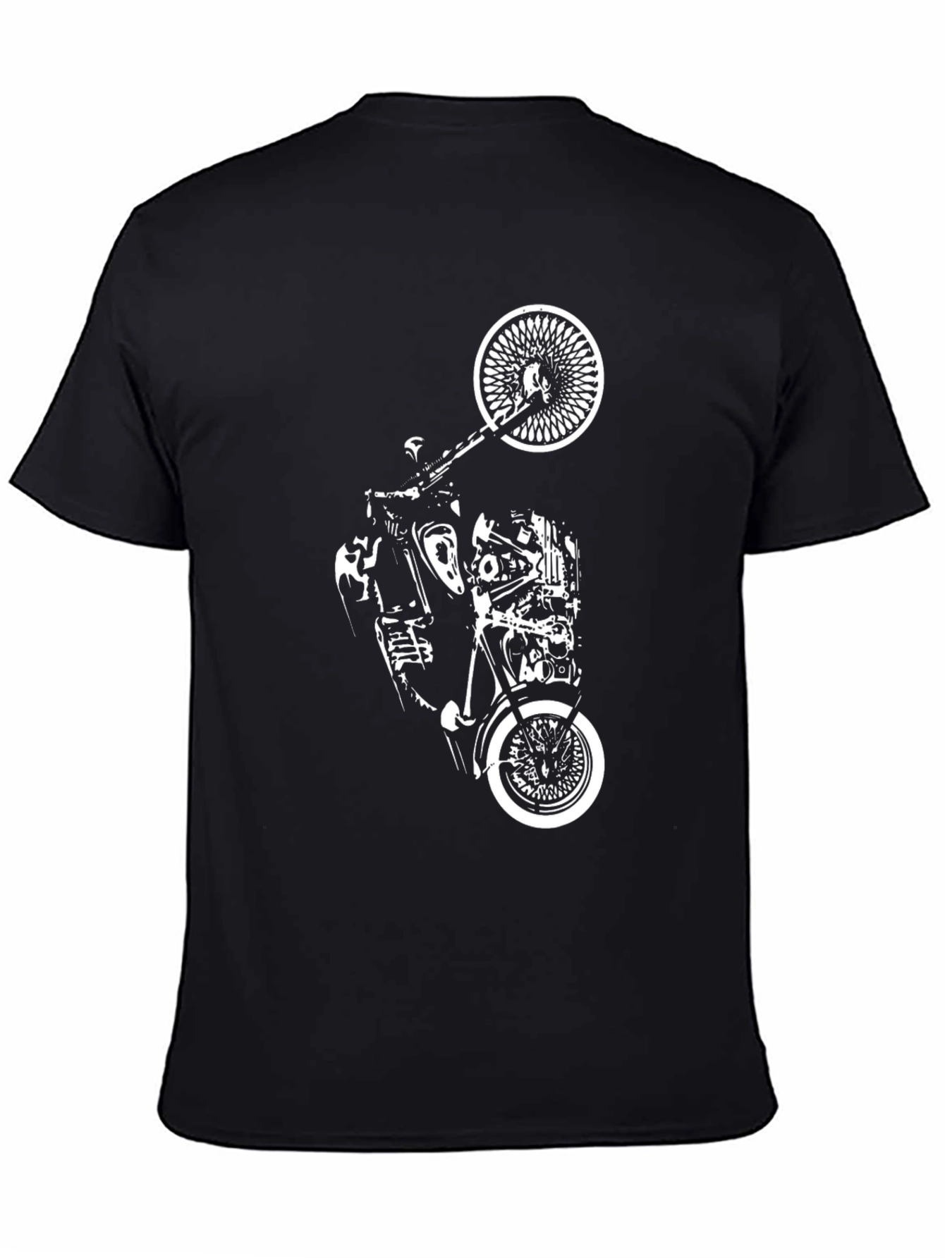 Classic Motorcycle Graphic Black T-Shirt