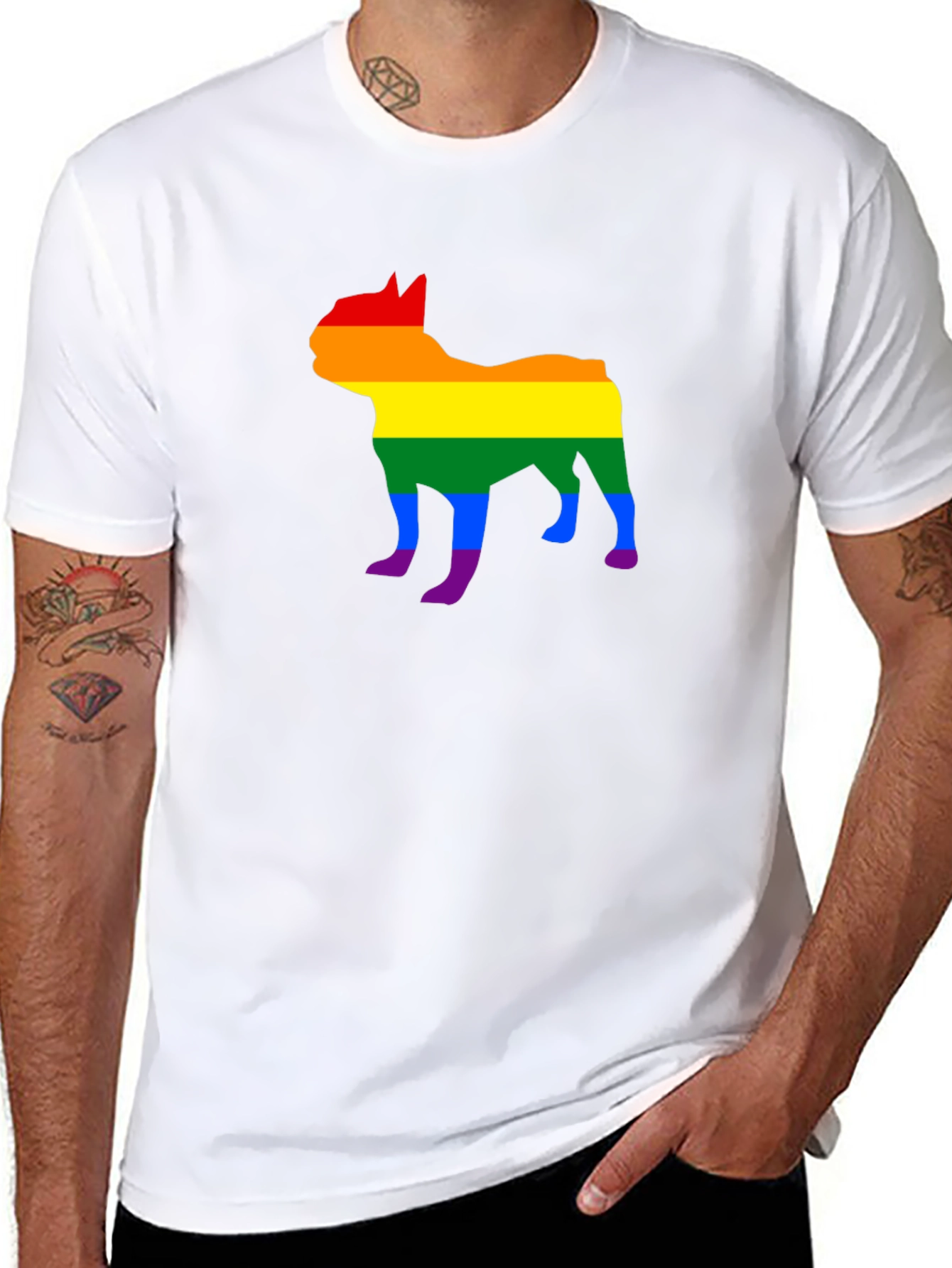 LGBTQ+ French Bulldog Pride T-Shirt