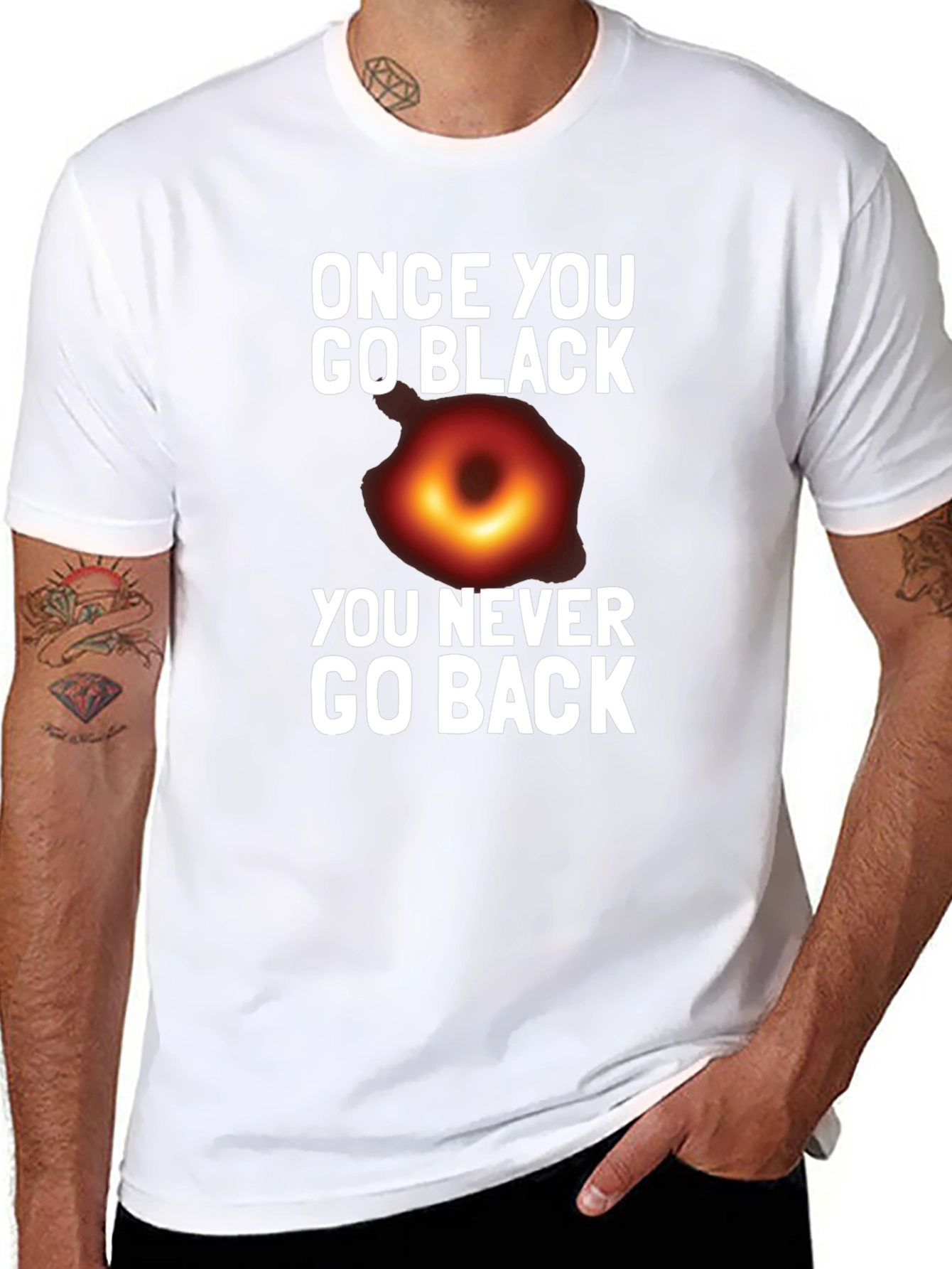 Once You Go Black Hole T-Shirt Funny Graphic Tee