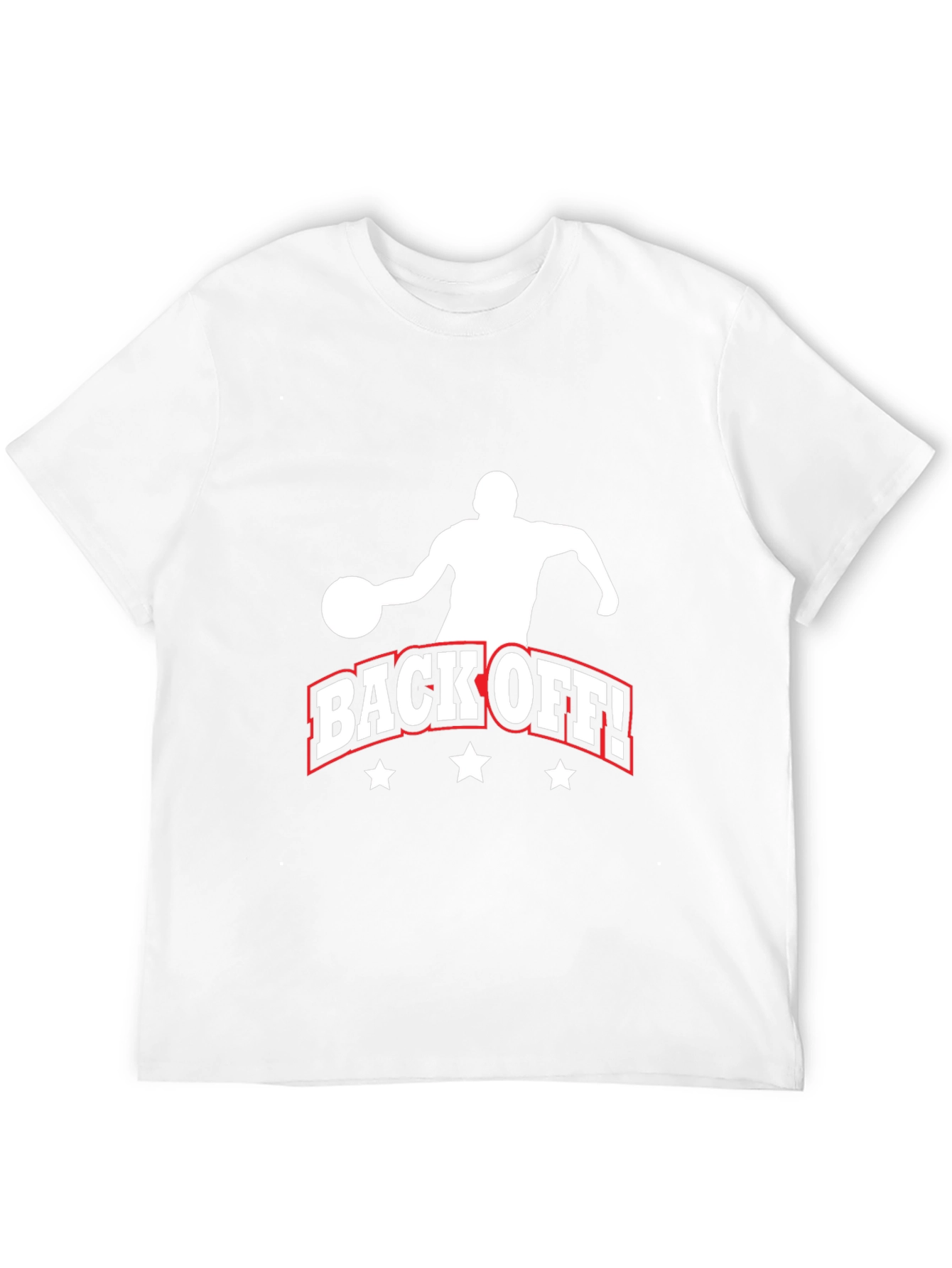 Back Off Basketball Graphic Tee - Black
