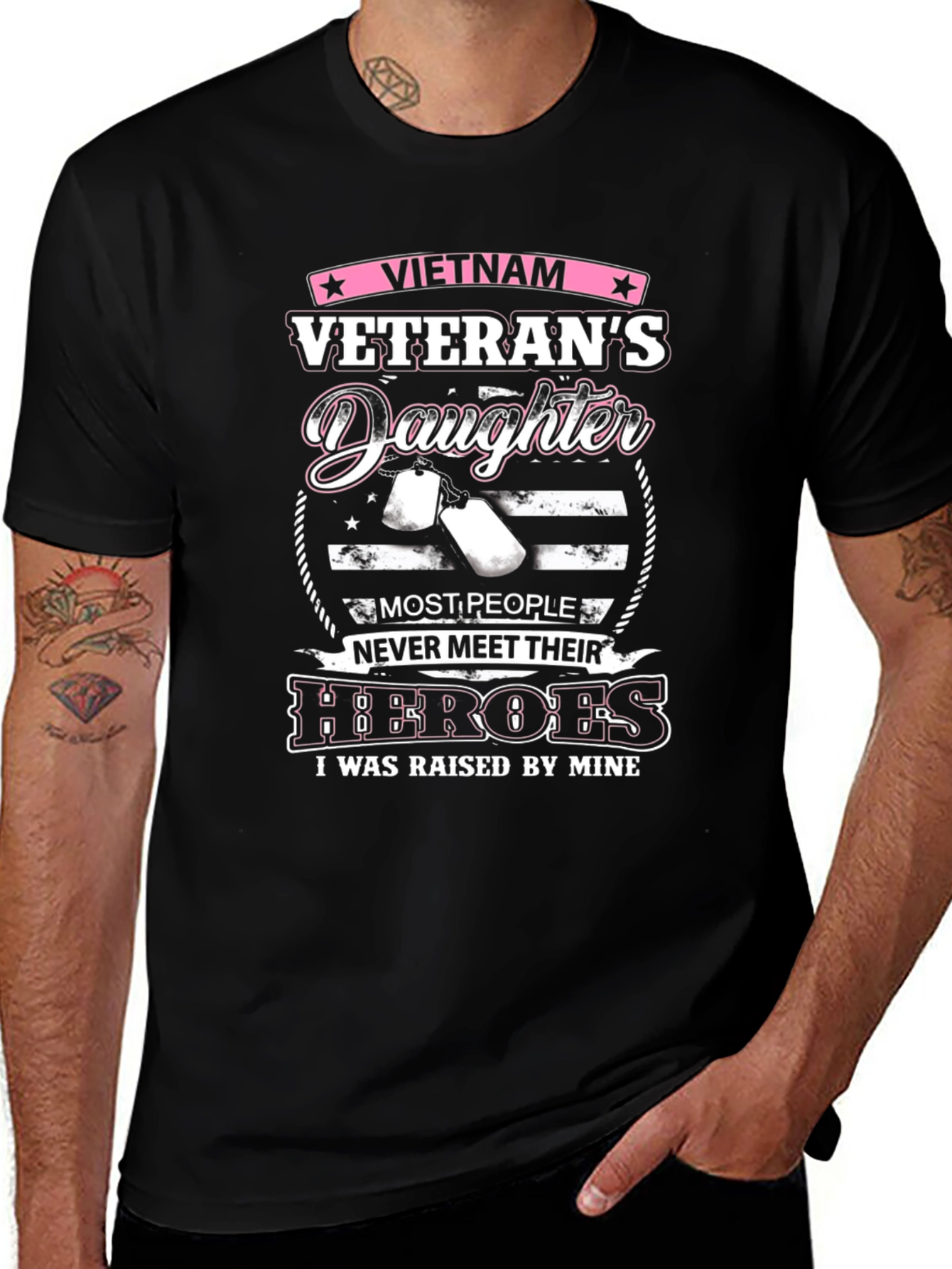 Vietnam Veterans Daughter Graphic T-Shirt