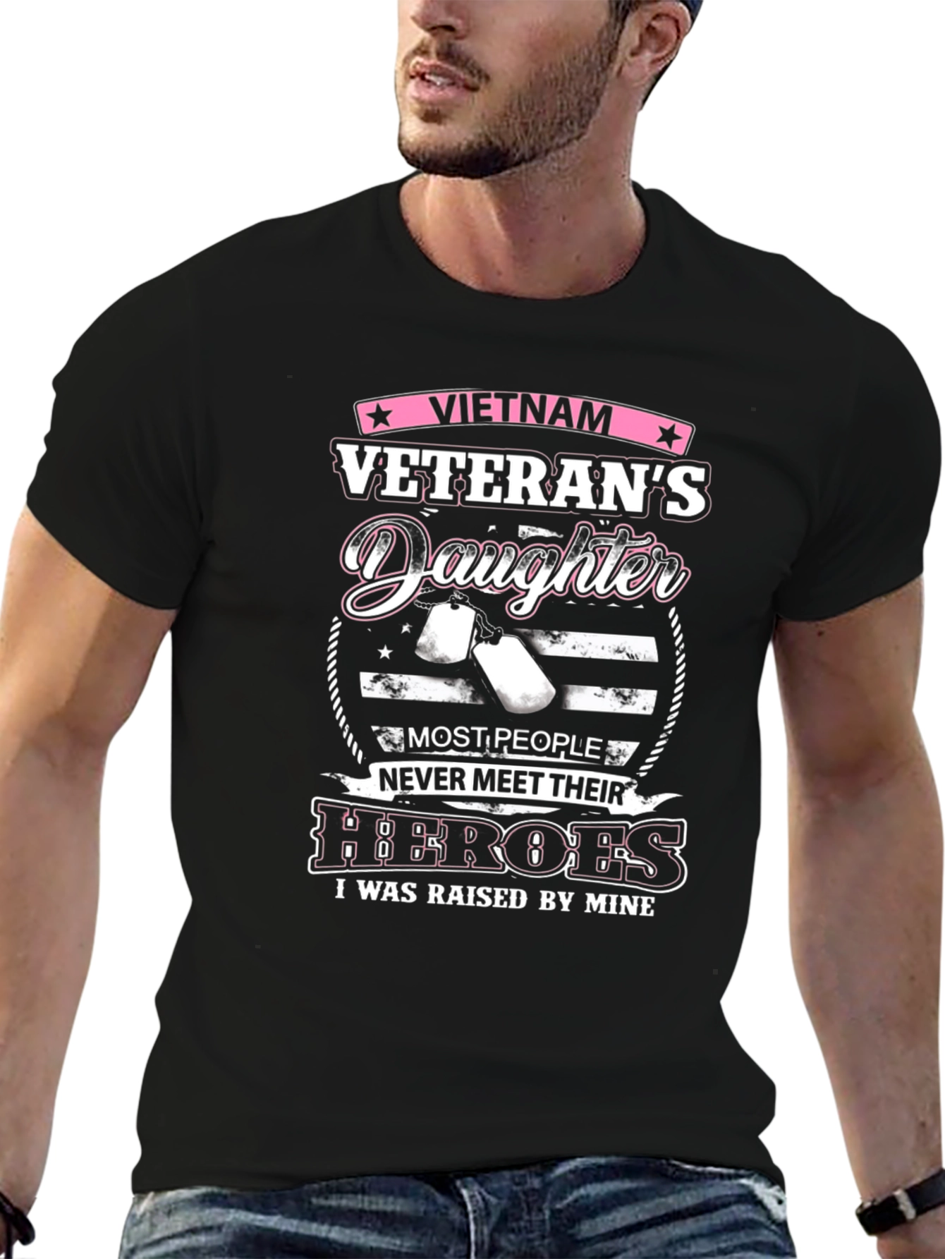 Vietnam Veterans Daughter Graphic T-Shirt