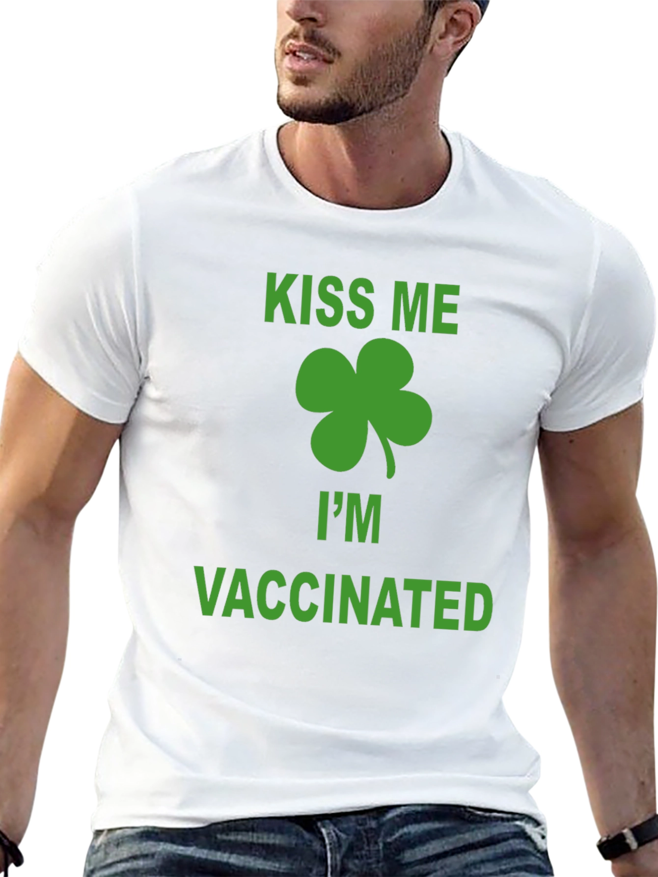 Kiss Me Im Vaccinated St. Patricks Day T-Shirt