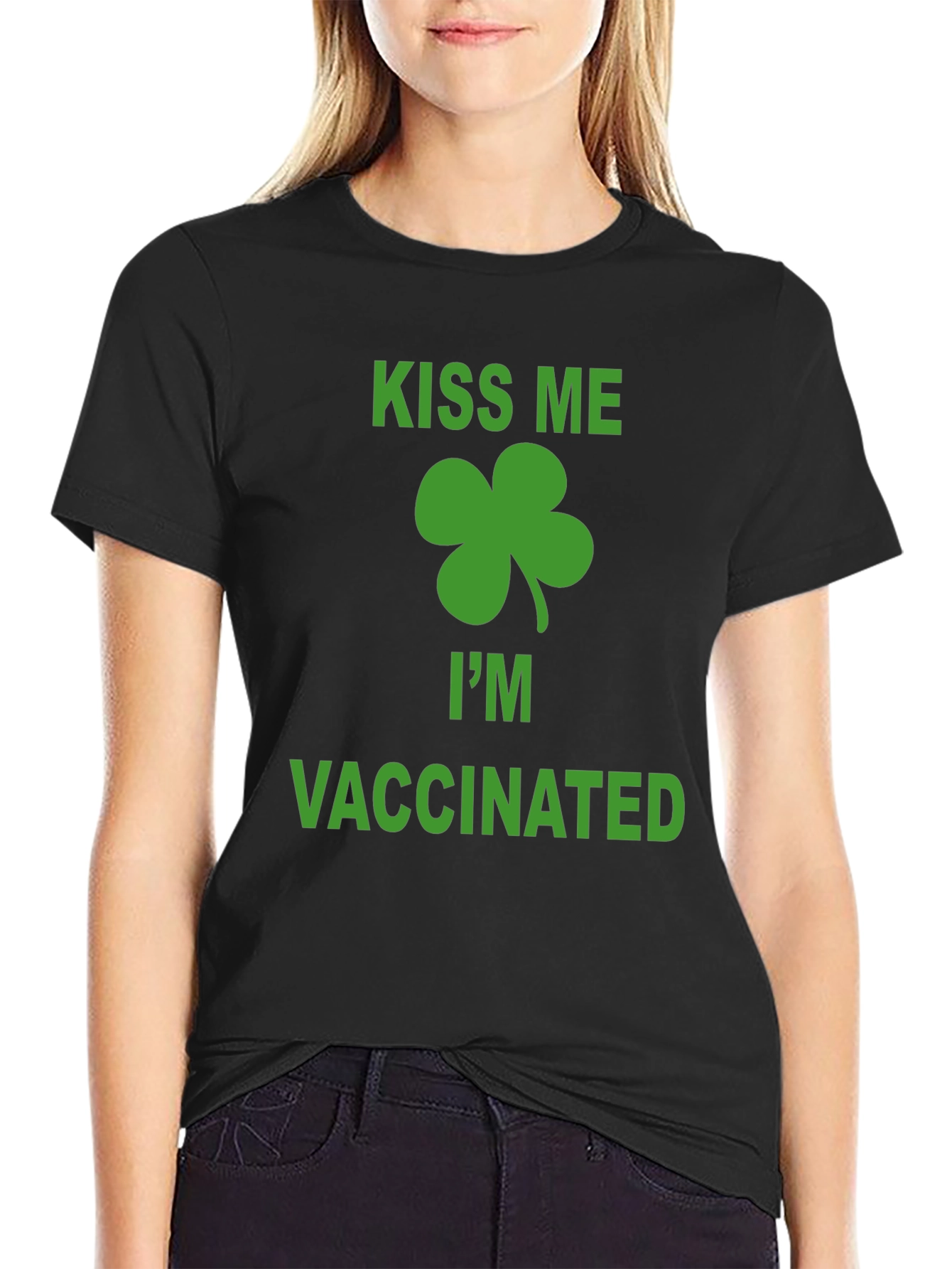 Kiss Me Im Vaccinated St. Patricks Day T-Shirt