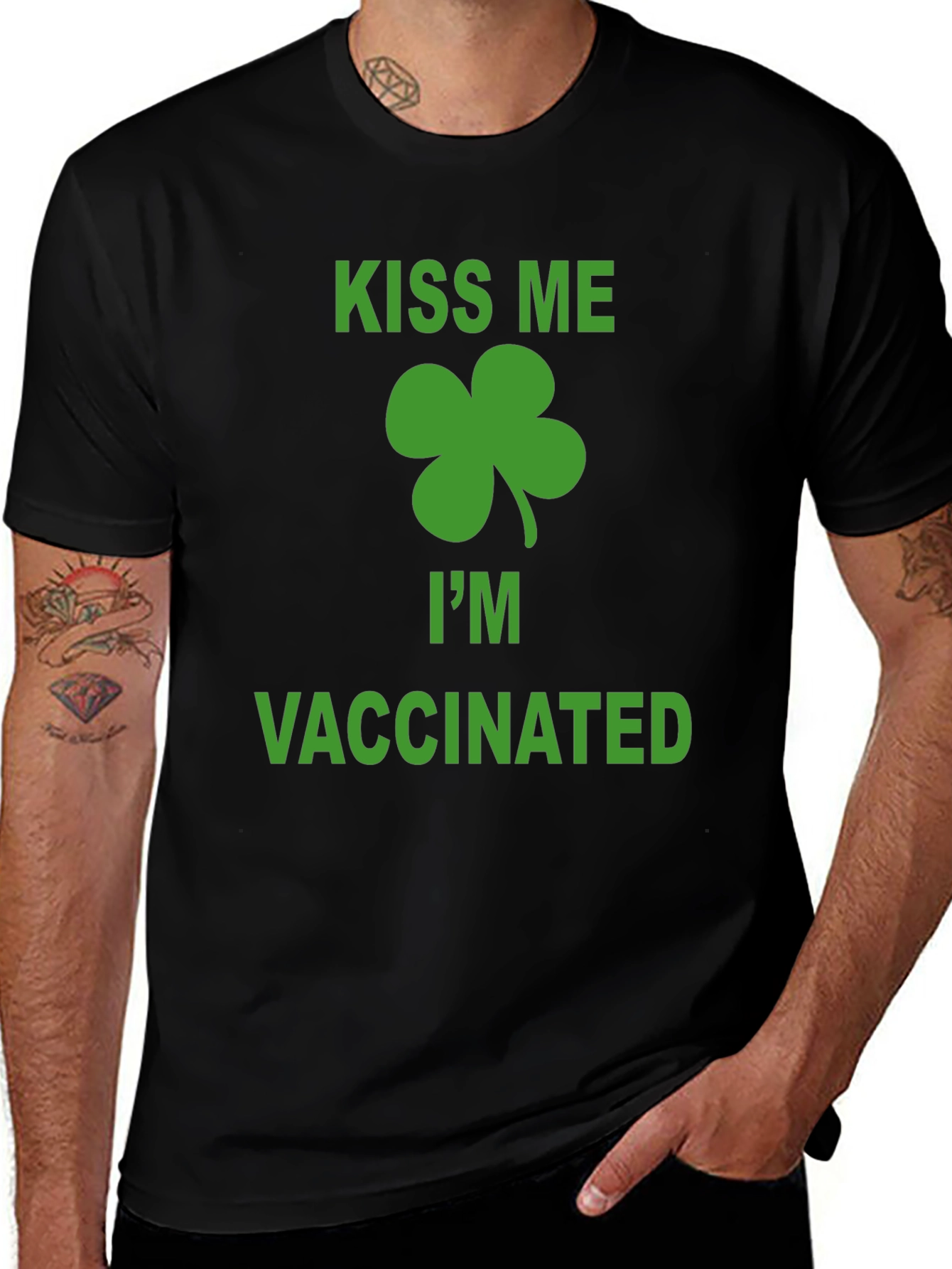 Kiss Me Im Vaccinated St. Patricks Day T-Shirt