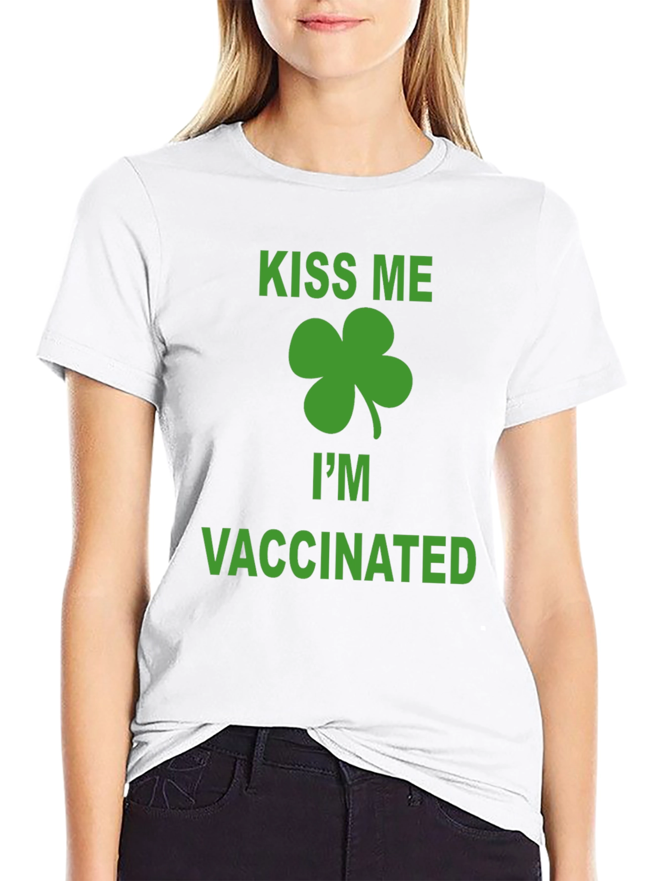 Kiss Me Im Vaccinated St. Patricks Day T-Shirt