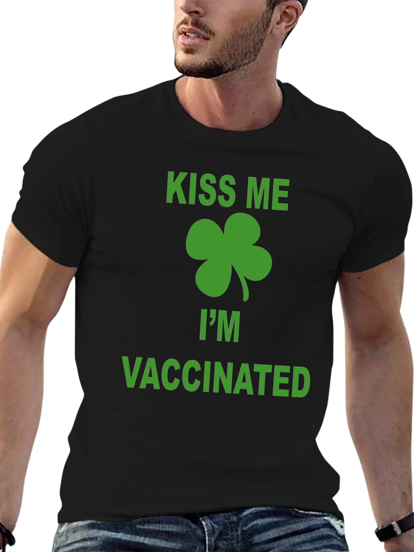 Kiss Me Im Vaccinated St. Patricks Day T-Shirt