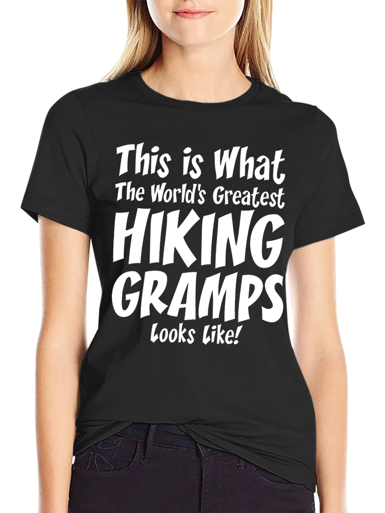 Hiking Gramps Graphic T-Shirt - Great Grandpa Gift