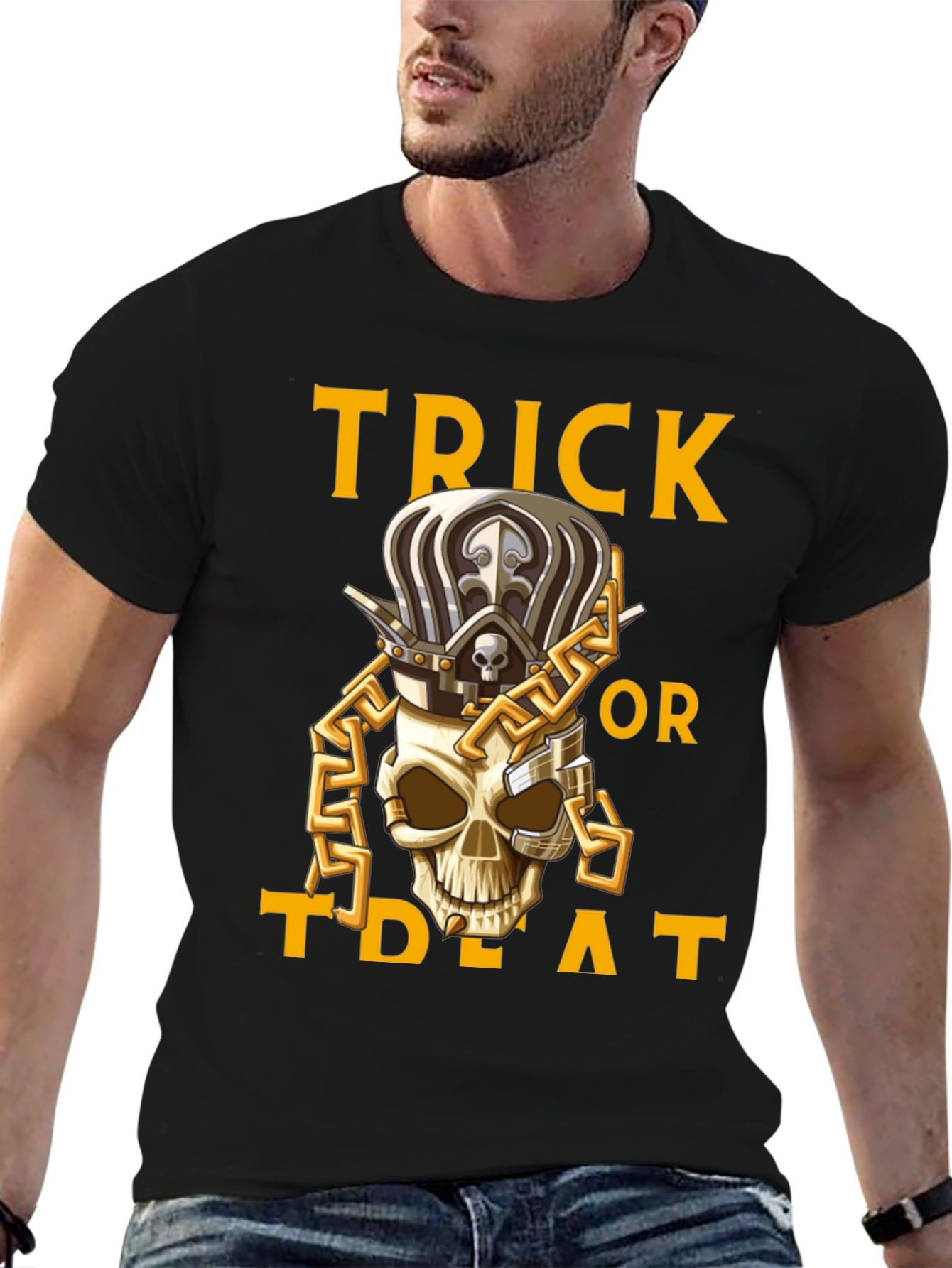 Skull King Halloween T-Shirt: Trick or Treat