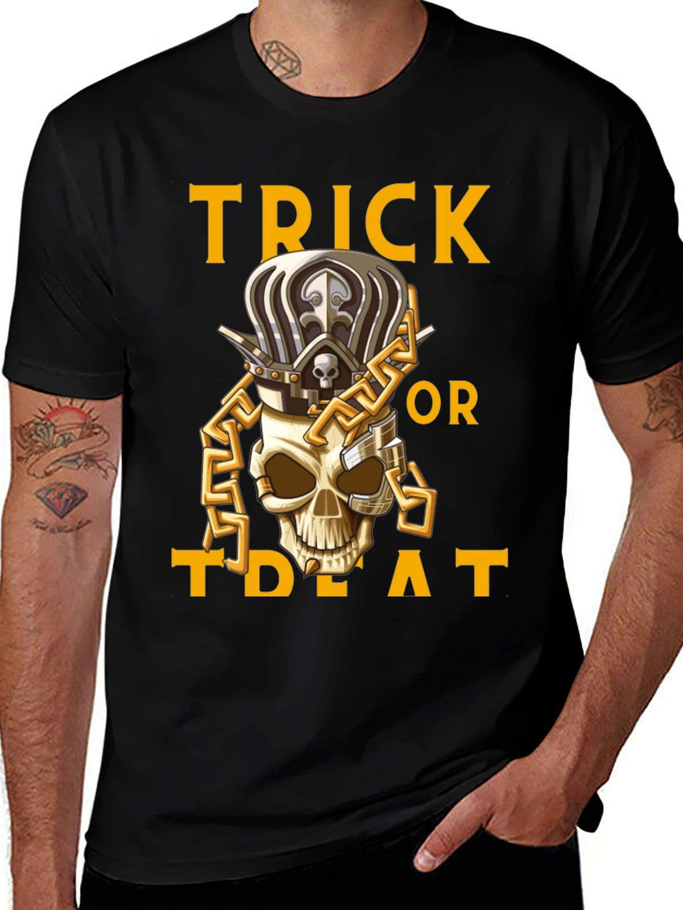 Skull King Halloween T-Shirt: Trick or Treat