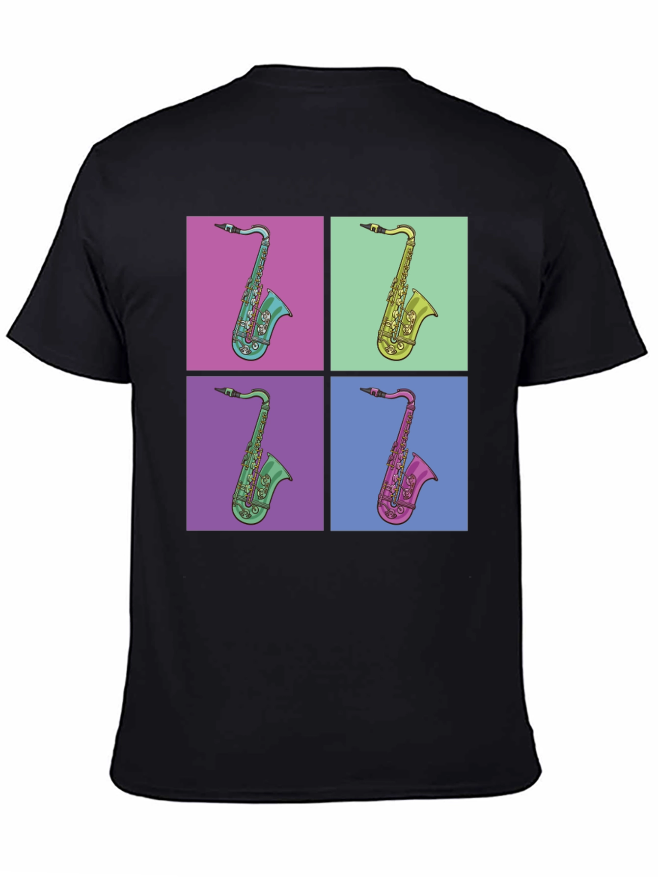 Retro Saxophone Pop Art Graphic Tee