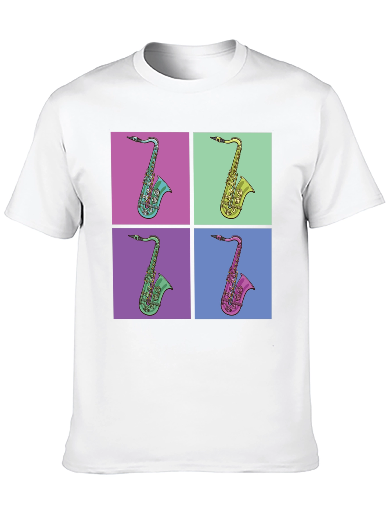 Retro Saxophone Pop Art Graphic Tee