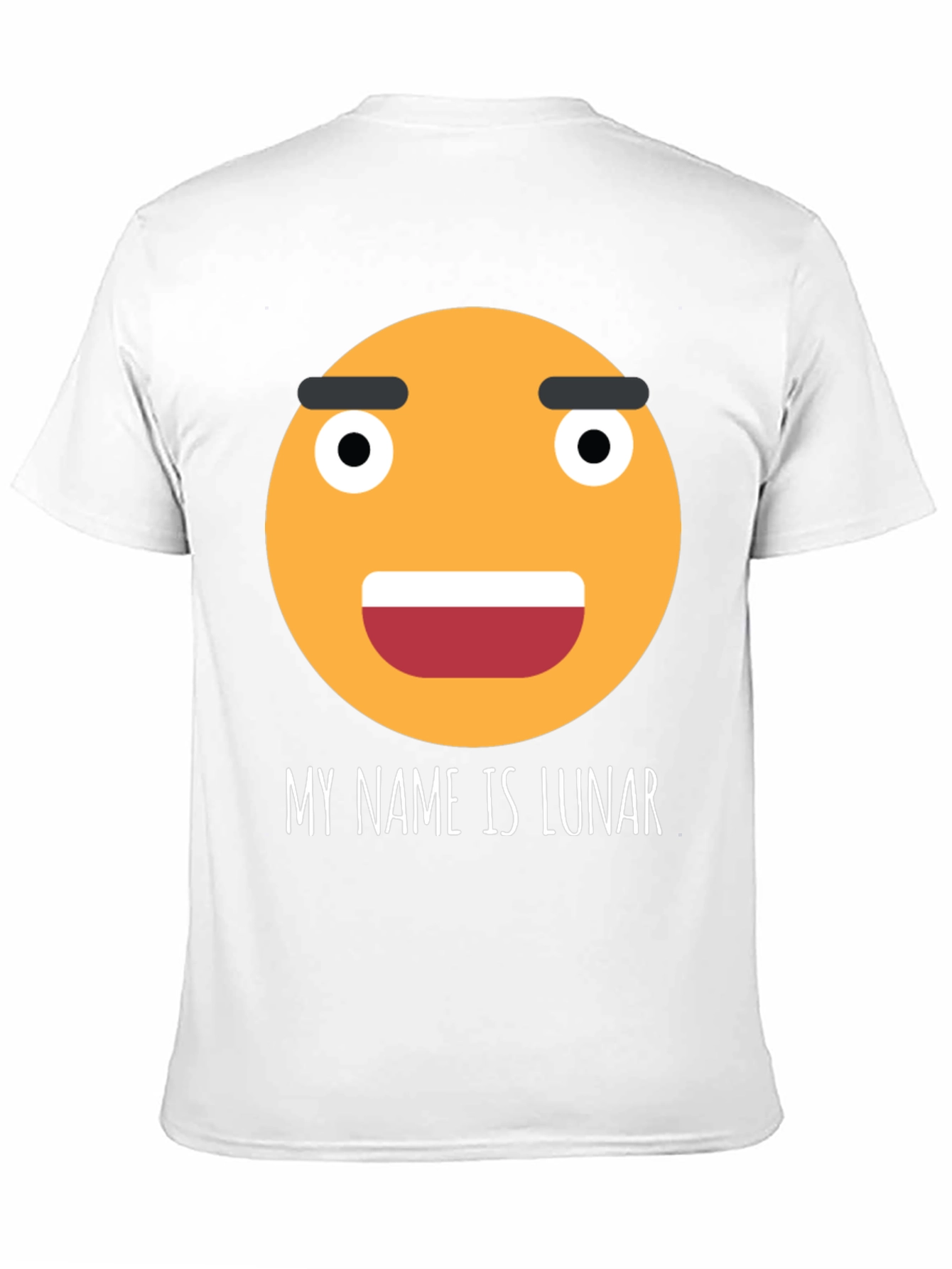 Funny Emoji T-Shirt - My Name is Lunar