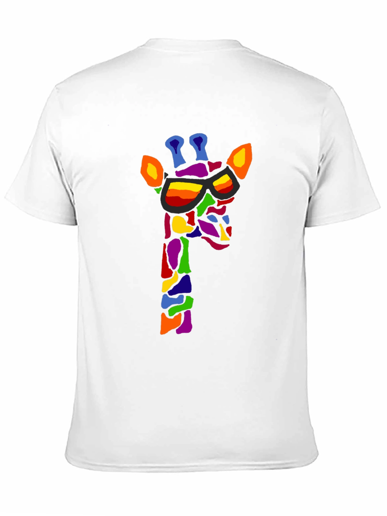 Cool Giraffe Graphic Tee - Black Unisex T-Shirt