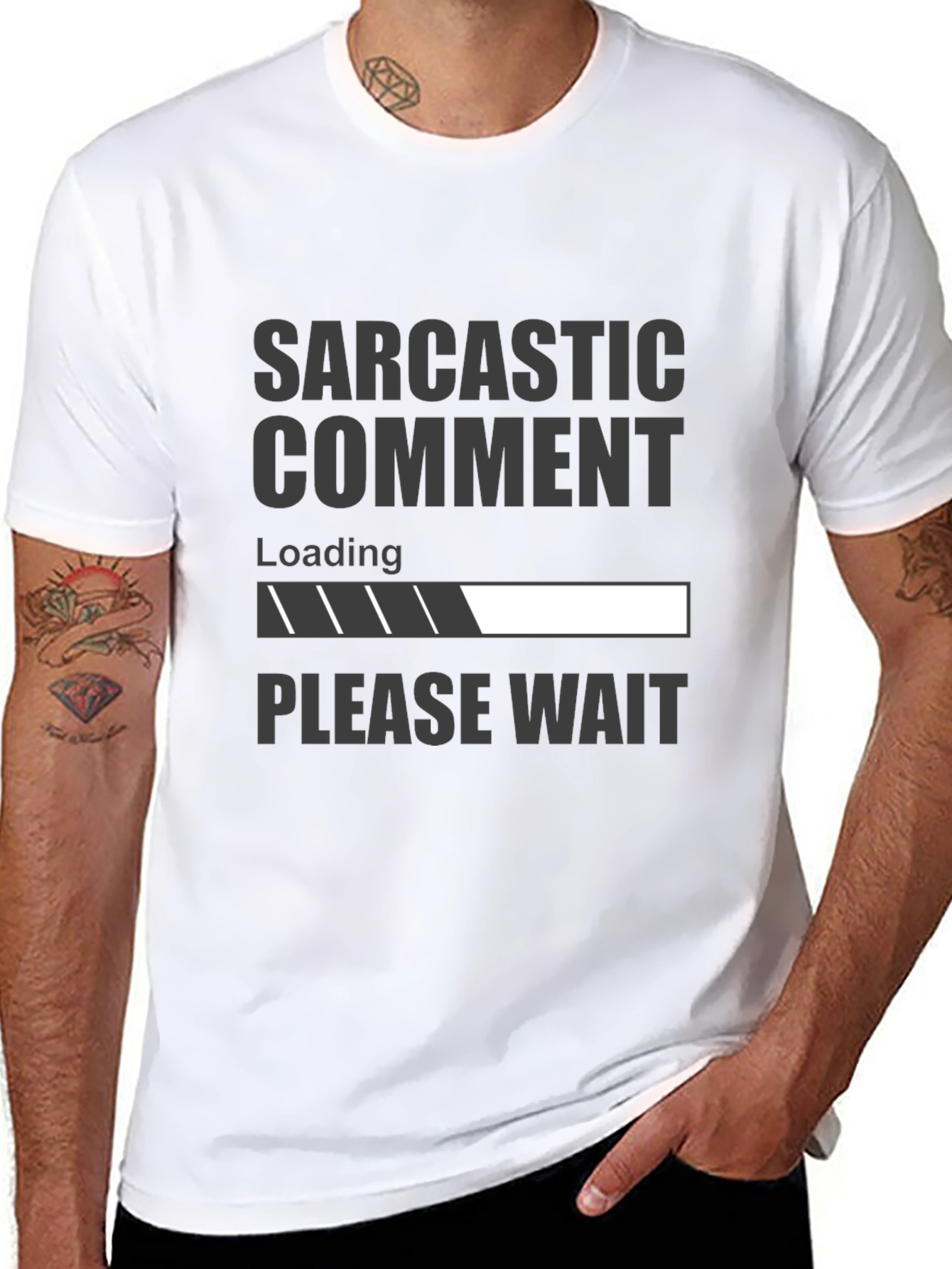Sarcastic Comment Loading Funny Graphic T-Shirt