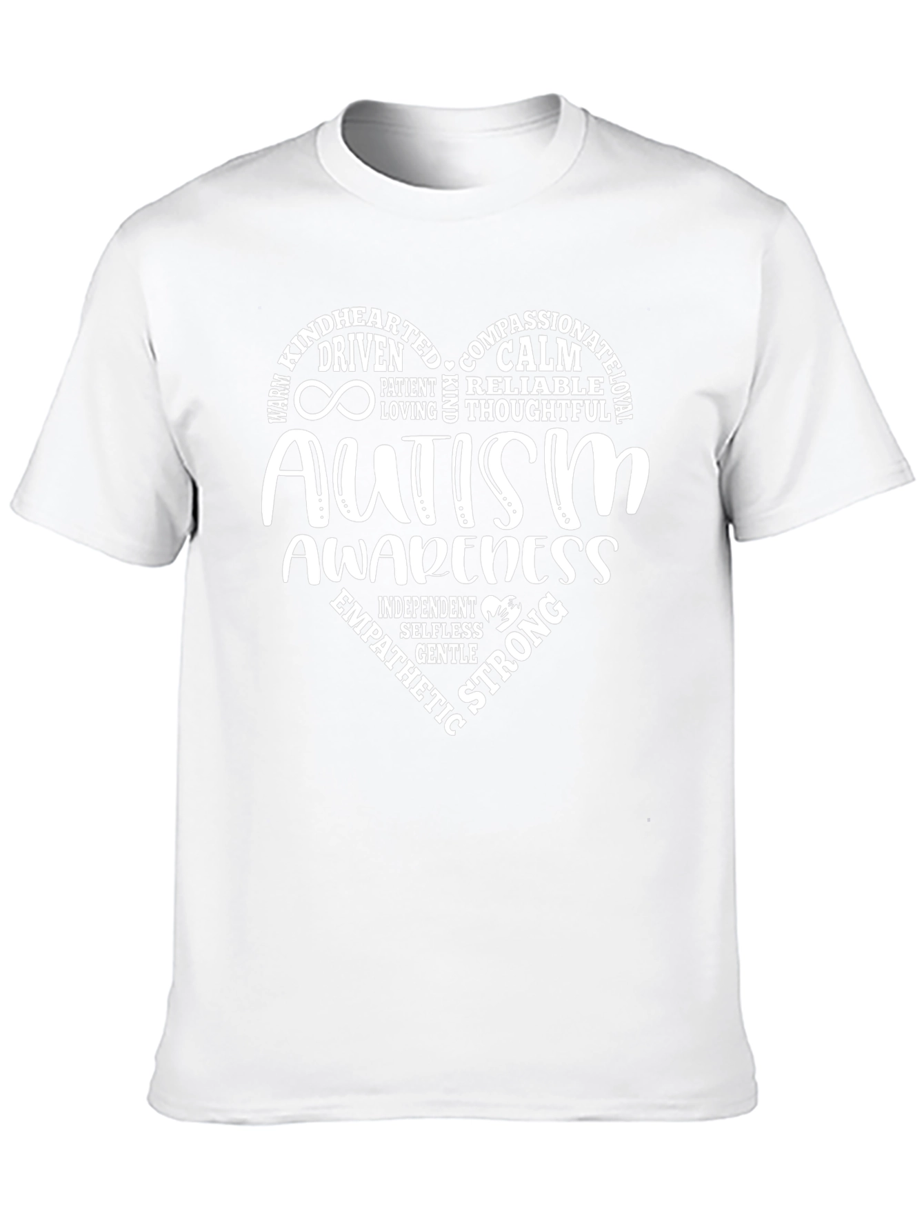 Autism Awareness Heart Tee - Compassionate & Strong
