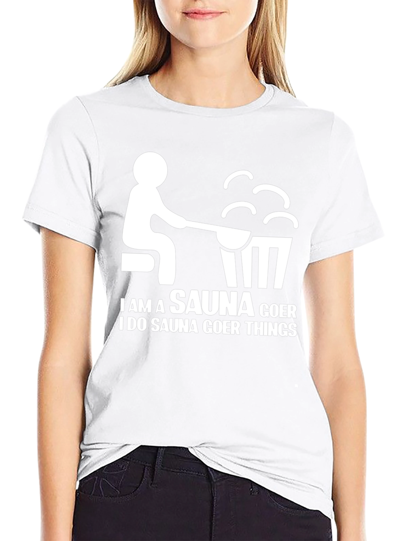 Sauna Goer Graphic Tee - Humorous Relaxation T-Shirt