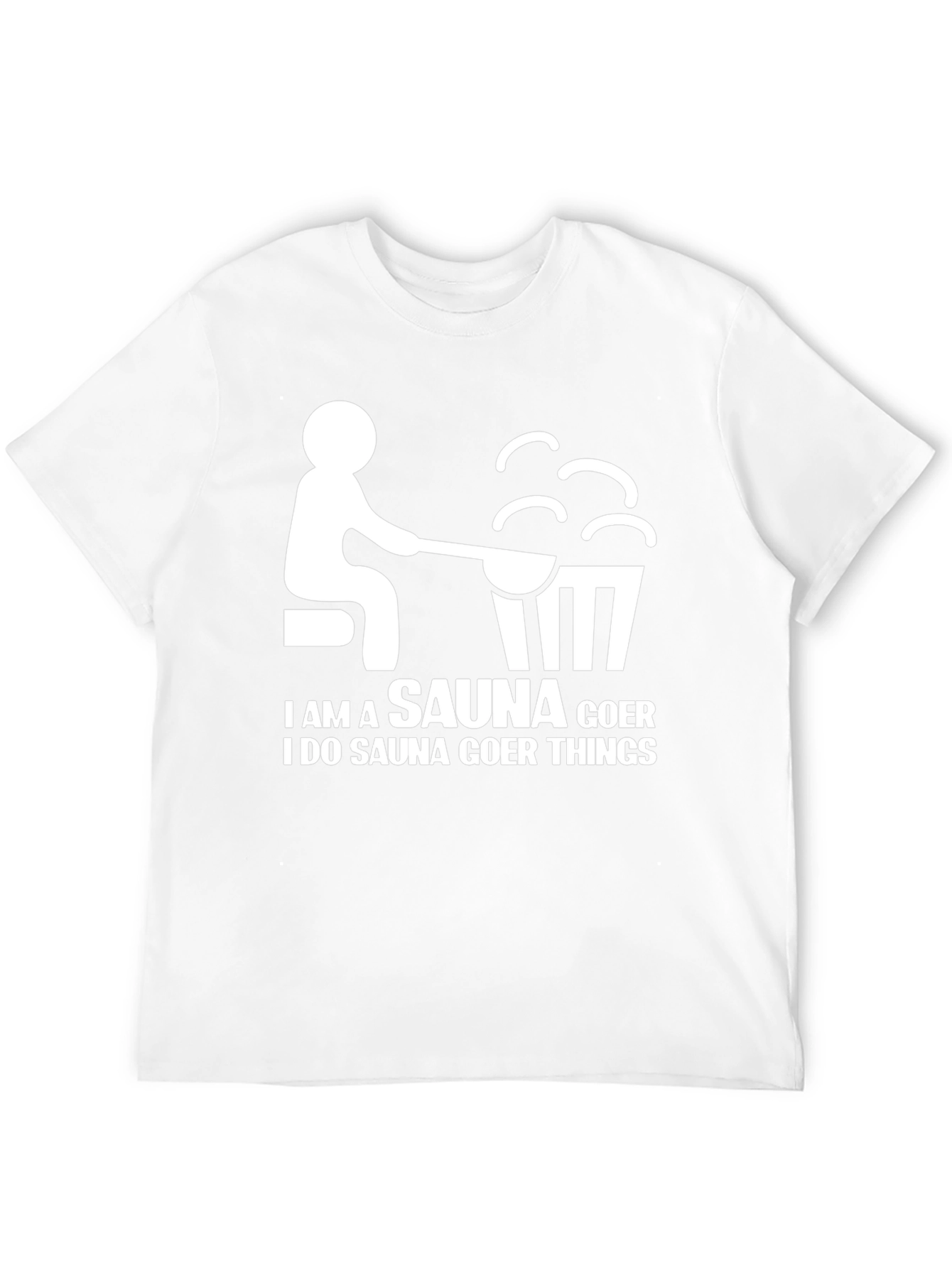 Sauna Goer Graphic Tee - Humorous Relaxation T-Shirt