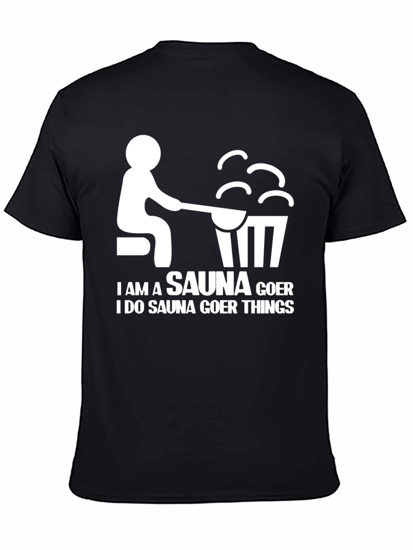 Sauna Goer Graphic Tee - Humorous Relaxation T-Shirt