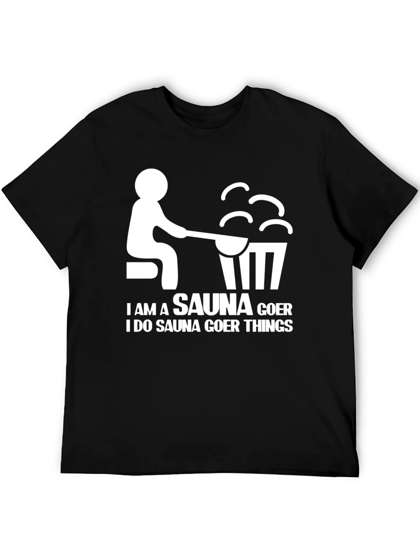 Sauna Goer Graphic Tee - Humorous Relaxation T-Shirt