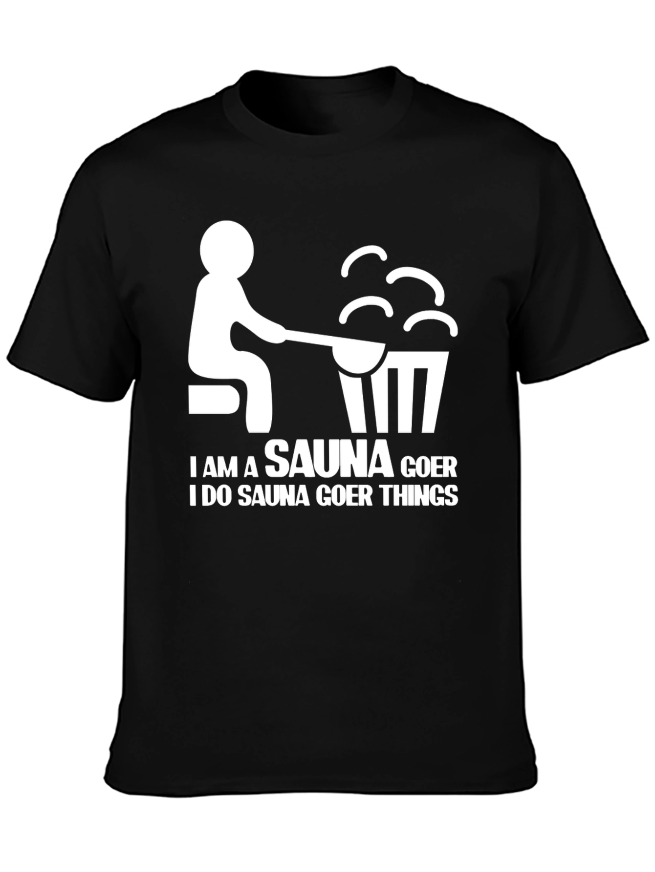 Sauna Goer Graphic Tee - Humorous Relaxation T-Shirt