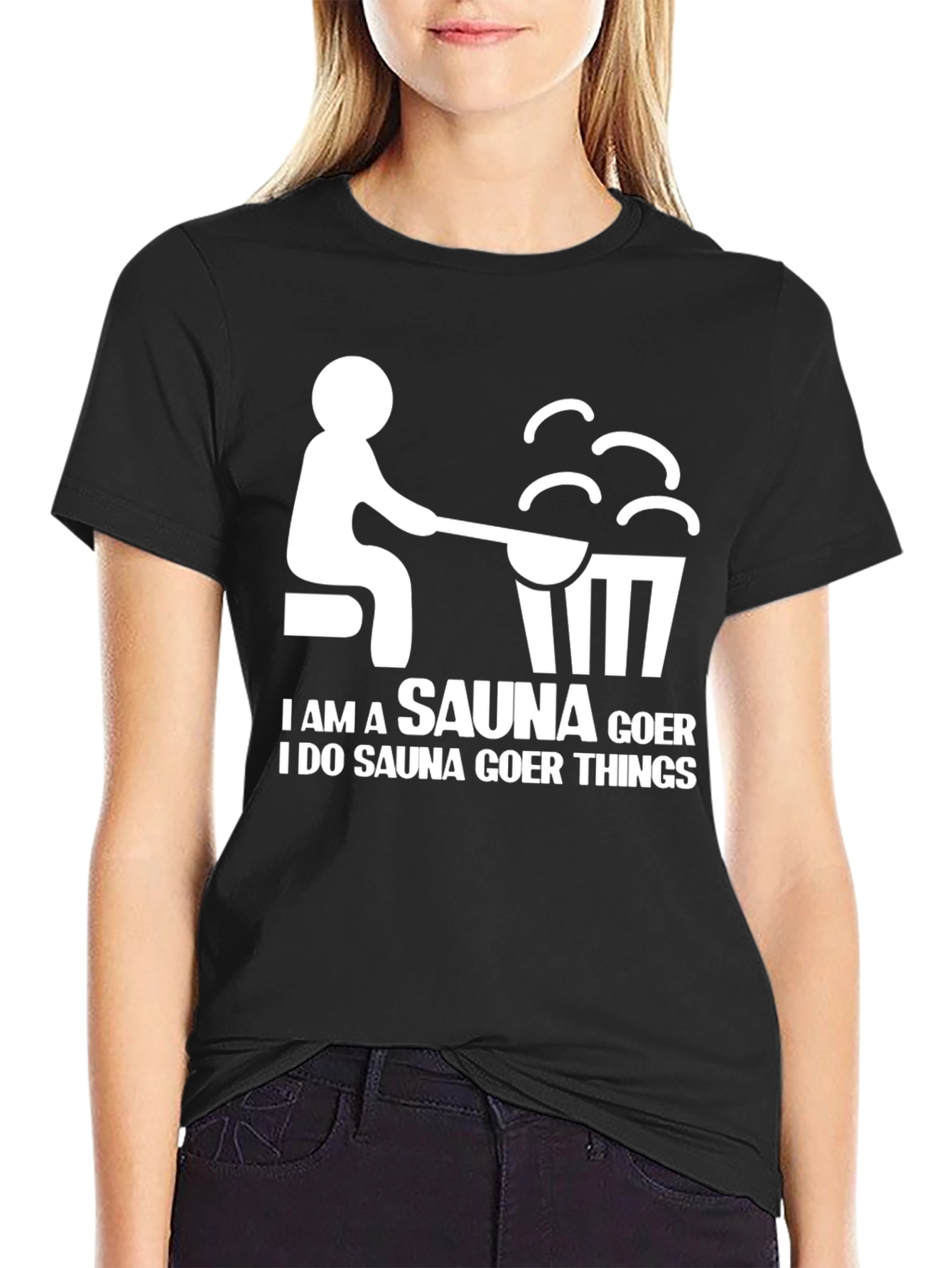 Sauna Goer Graphic Tee - Humorous Relaxation T-Shirt