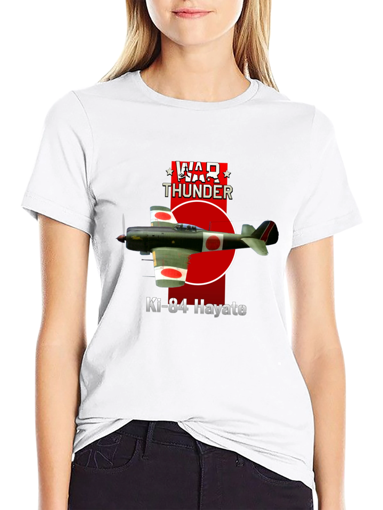 War Thunder Ki-84 Hayate T-Shirt - Military Aviation Tee