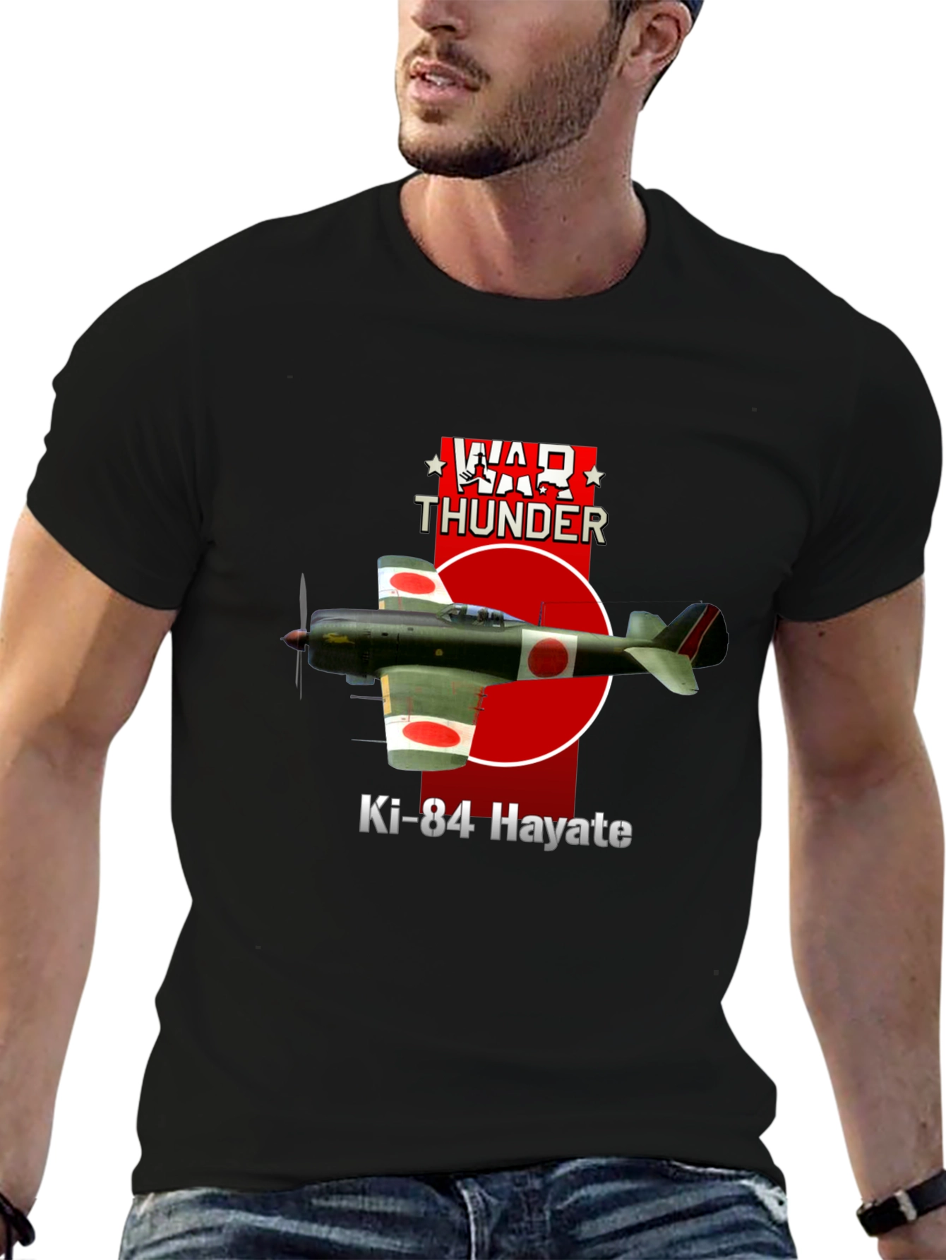 War Thunder Ki-84 Hayate T-Shirt - Military Aviation Tee