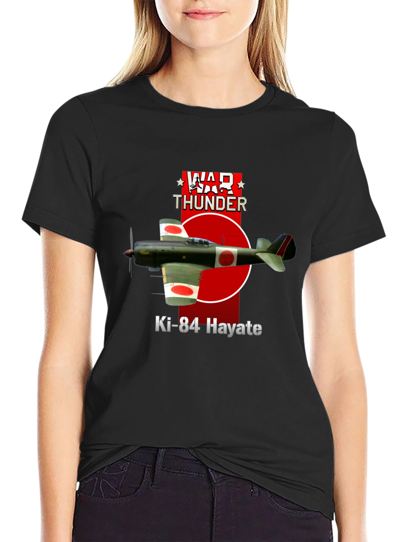 War Thunder Ki-84 Hayate T-Shirt - Military Aviation Tee