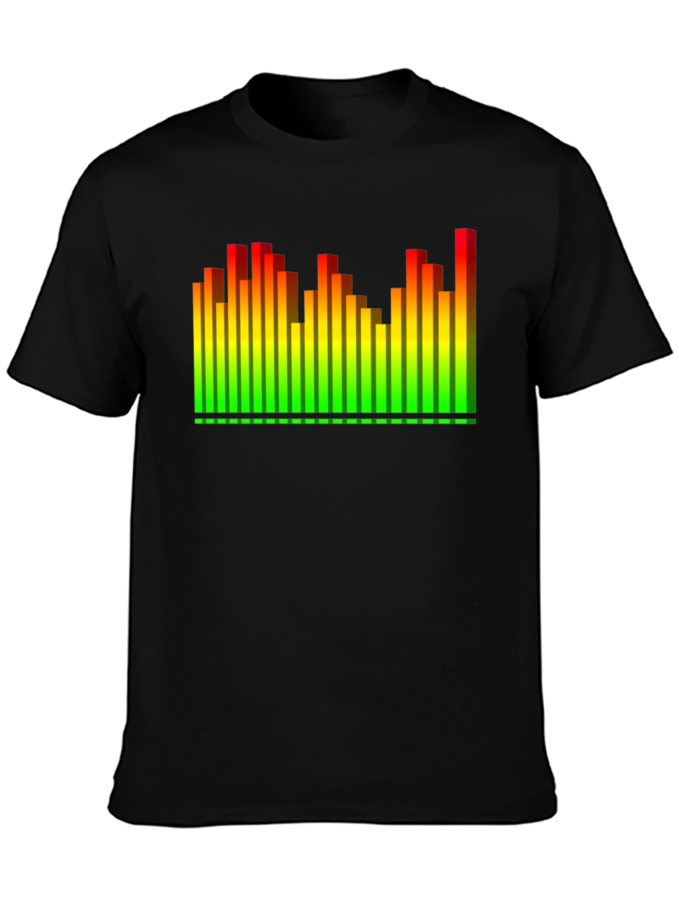 Equalizer Graphic T-Shirt - Black Crew Neck Tee
