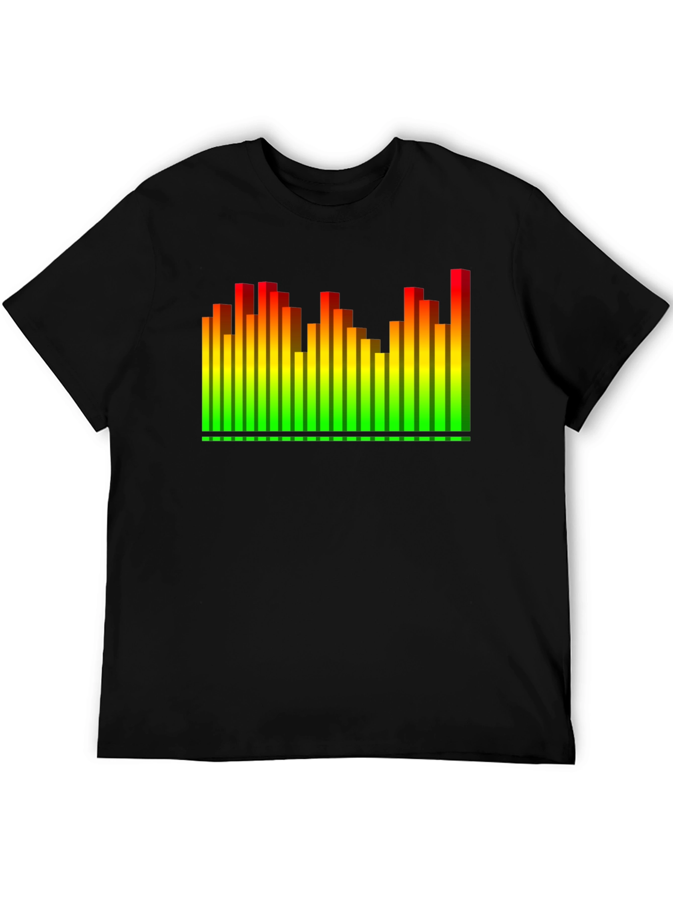 Equalizer Graphic T-Shirt - Black Crew Neck Tee