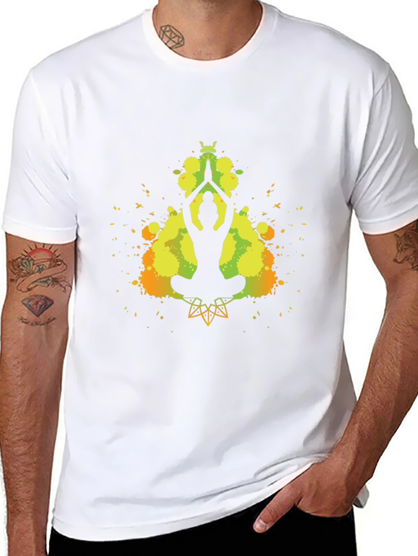 Yoga Silhouette T-Shirt - Meditative Style