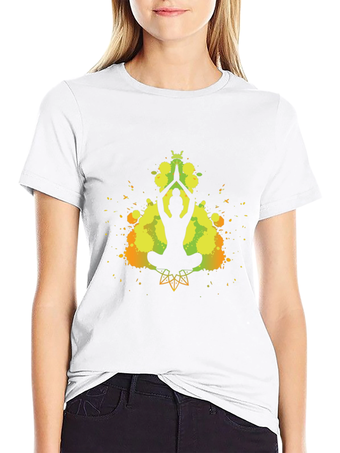 Yoga Silhouette T-Shirt - Meditative Style