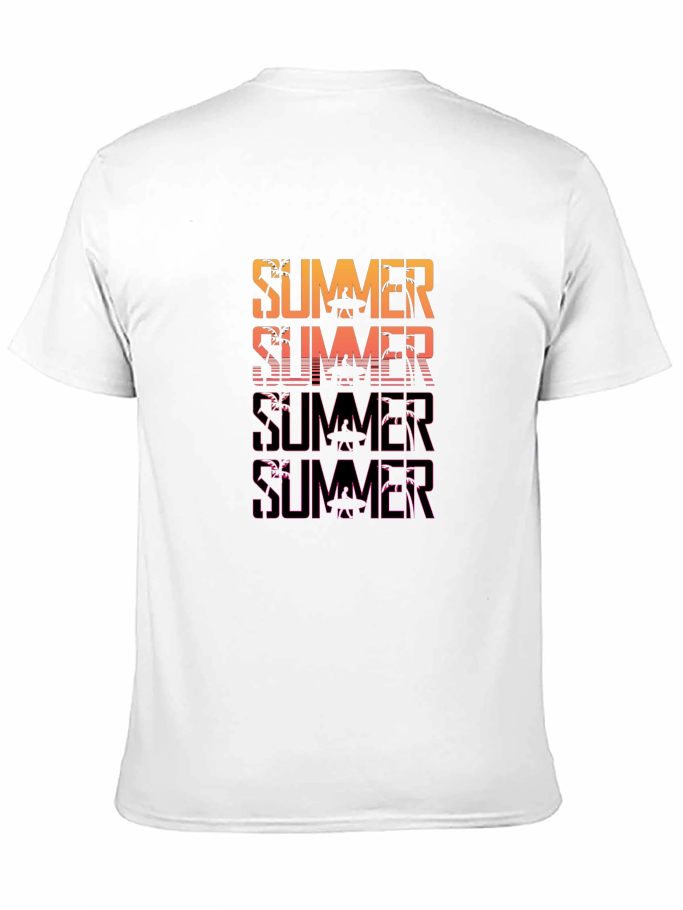 Summer Graphic Print Crew Neck T-Shirt