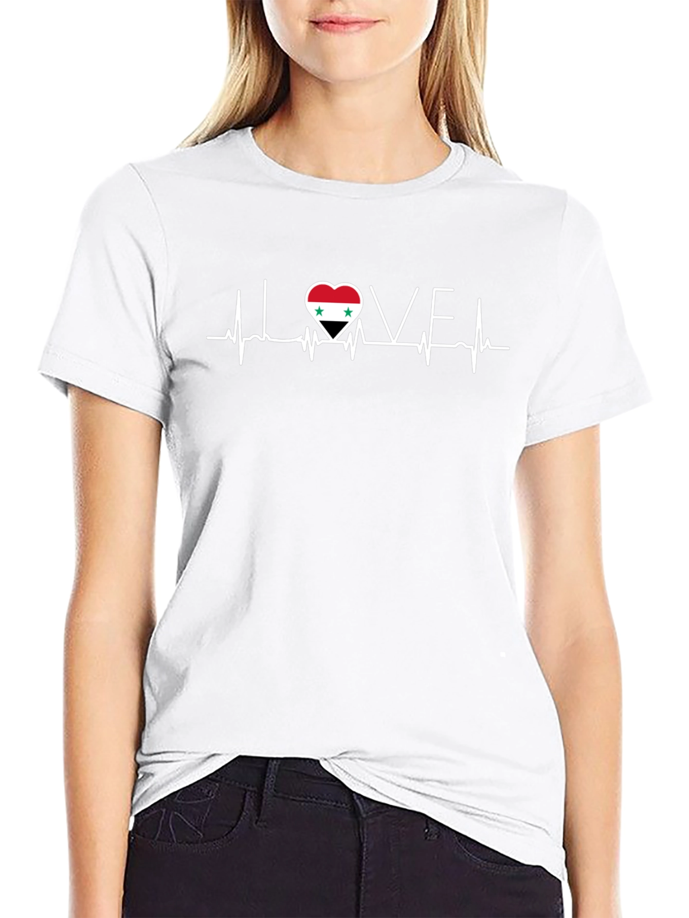 Syria Love Heartbeat T-Shirt