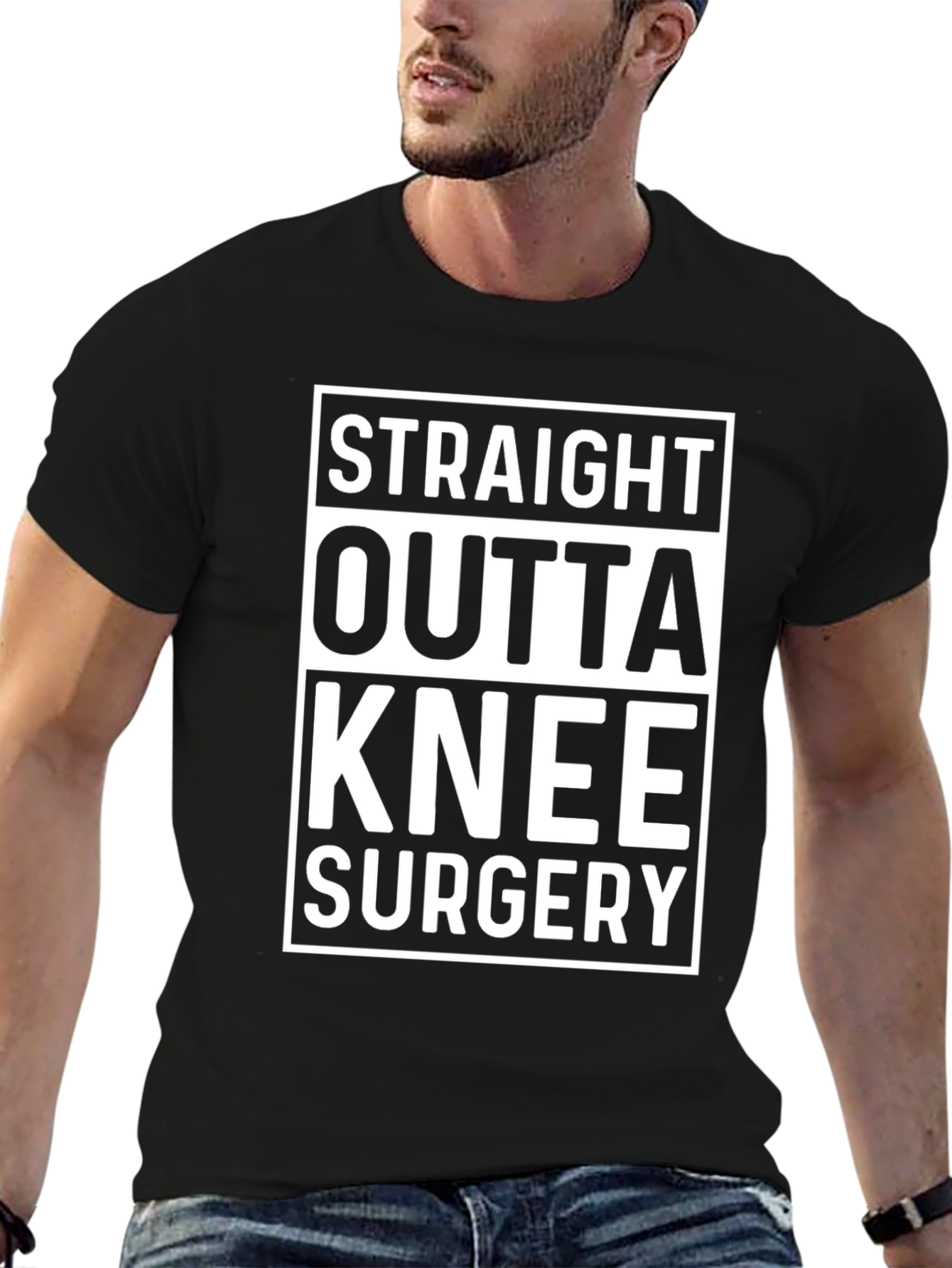 Straight Outta Knee Surgery Graphic T-Shirt