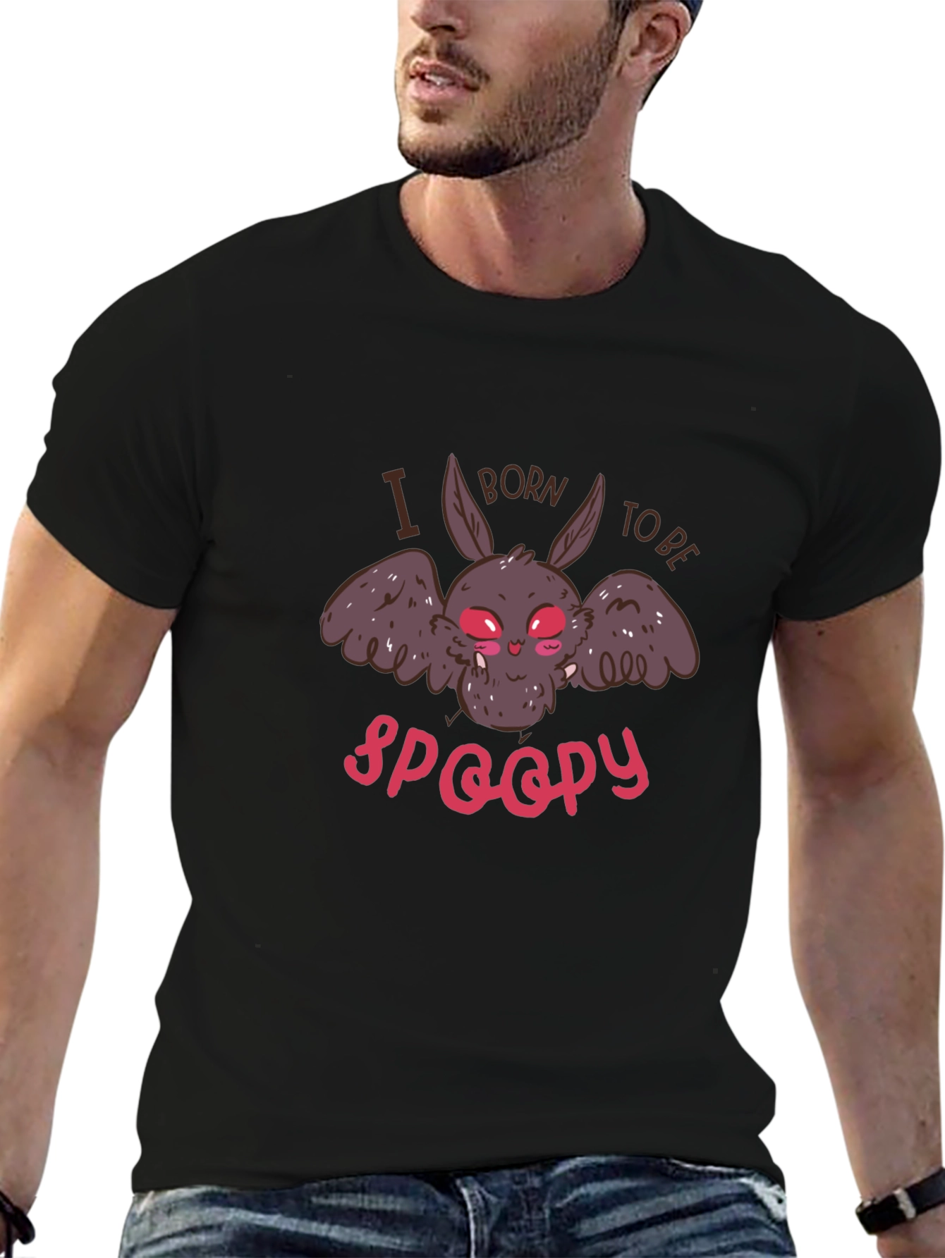 Spooky Bat Graphic Tee - Halloween Shirt