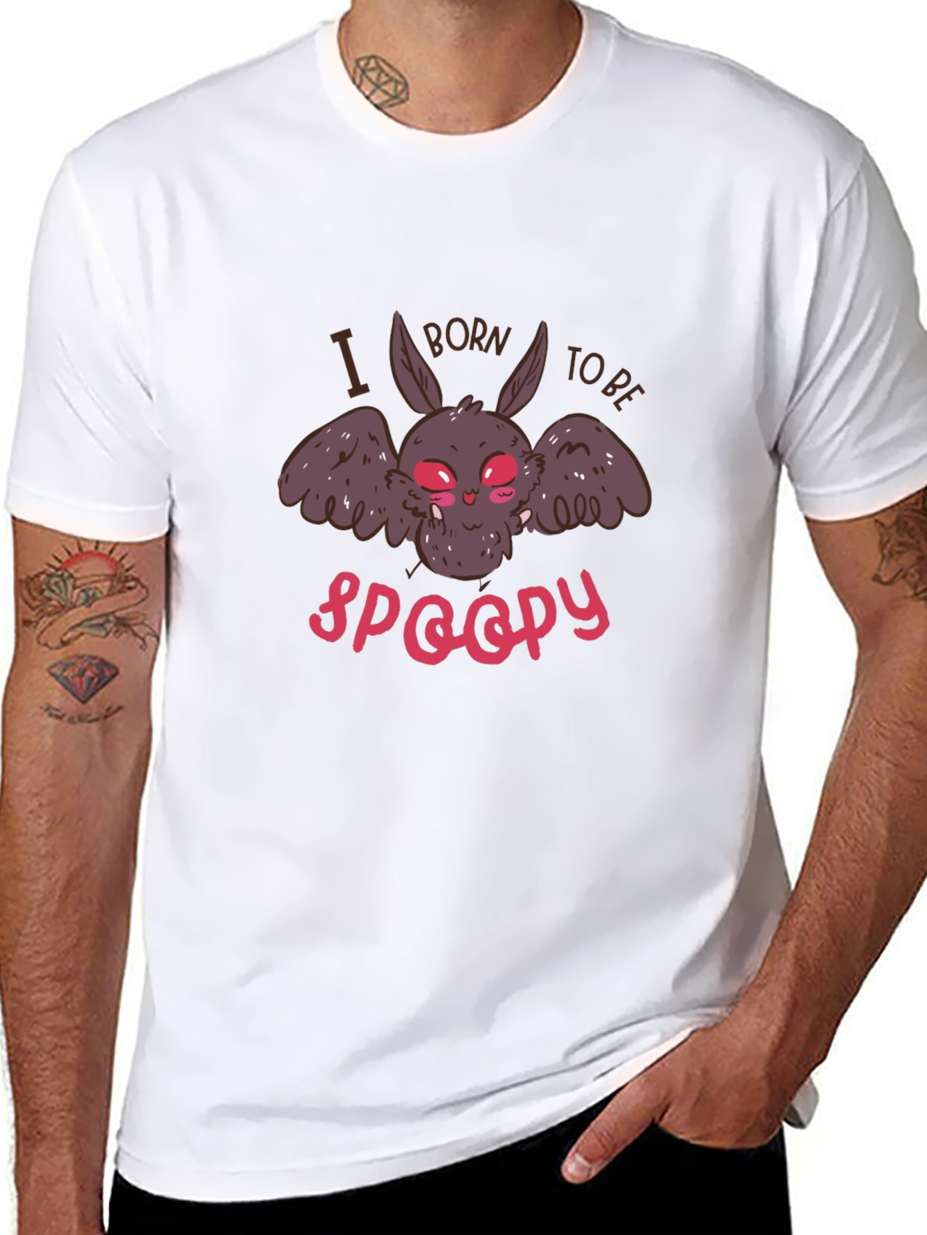 Spooky Bat Graphic Tee - Halloween Shirt
