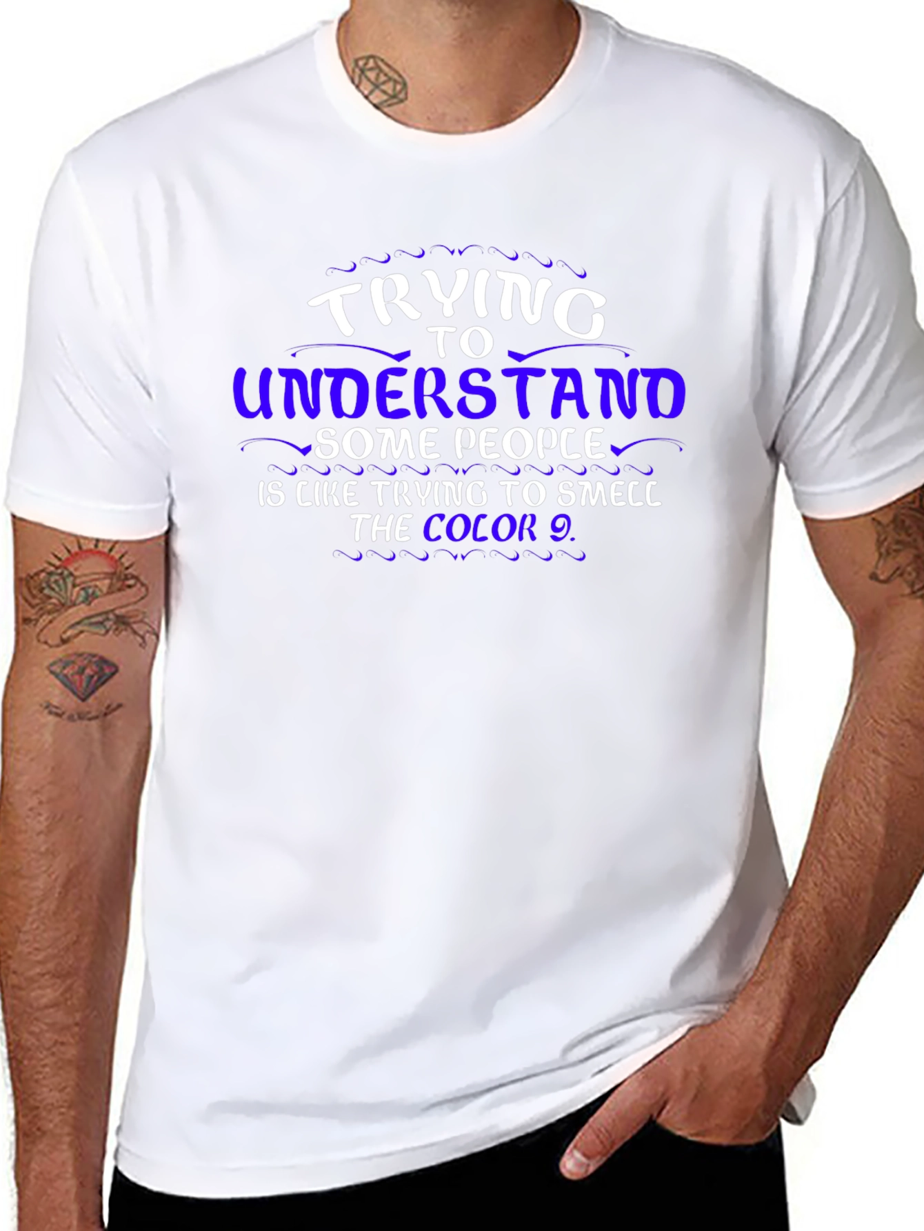 Funny Graphic T-Shirt: Trying To Understand