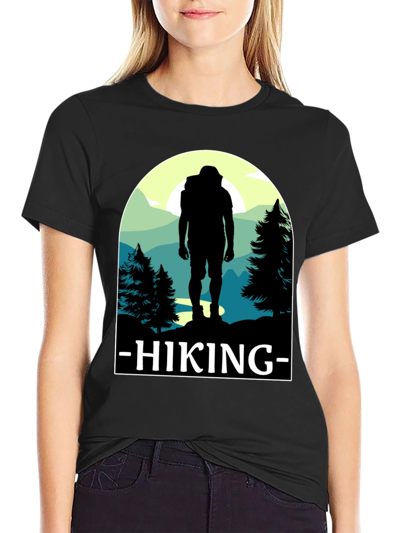 Hiking Adventure T-Shirt - Nature Silhouette