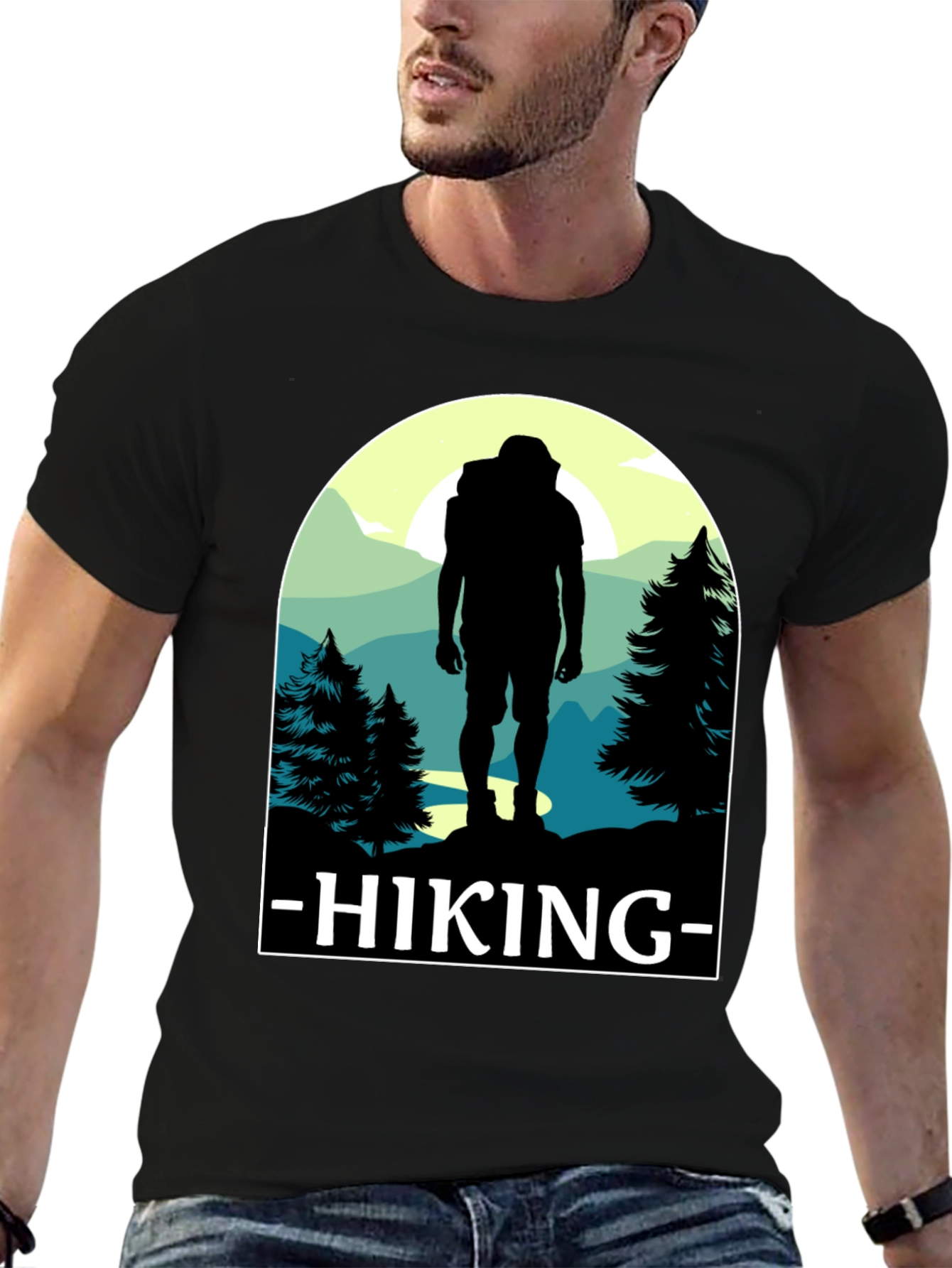 Hiking Adventure T-Shirt - Nature Silhouette