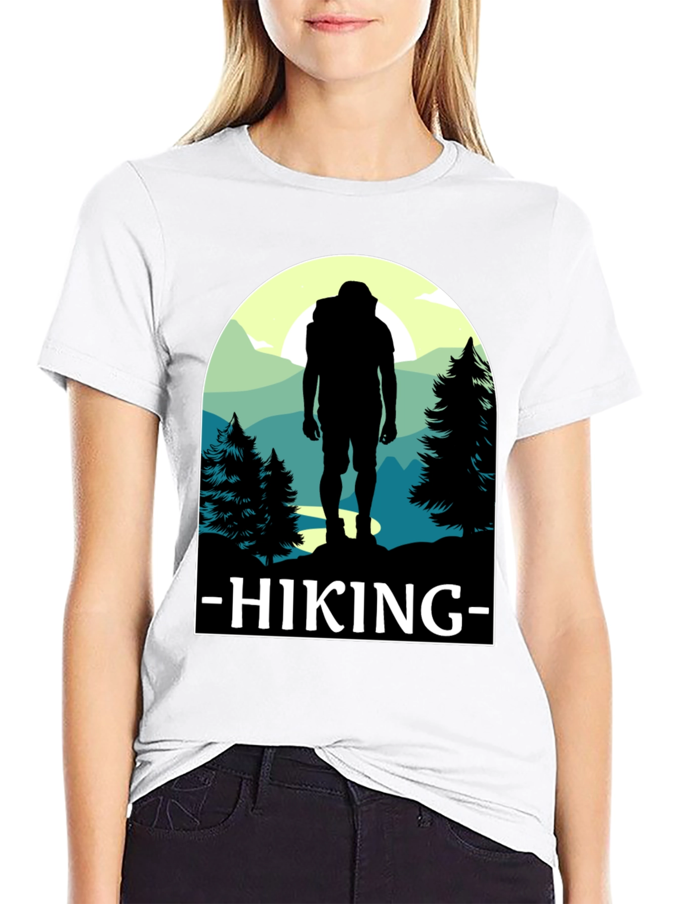 Hiking Adventure T-Shirt - Nature Silhouette