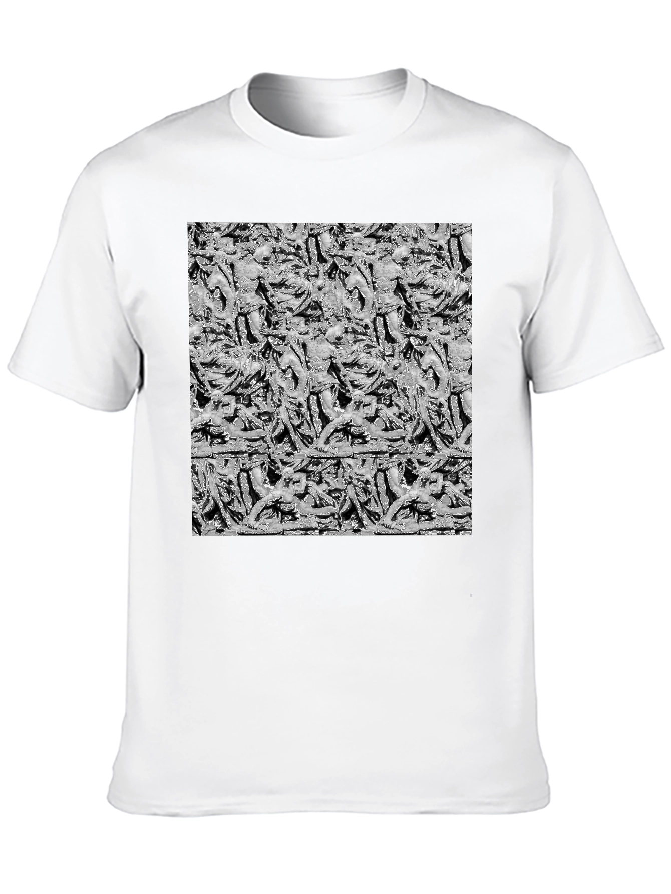 Statue Print Black T-Shirt