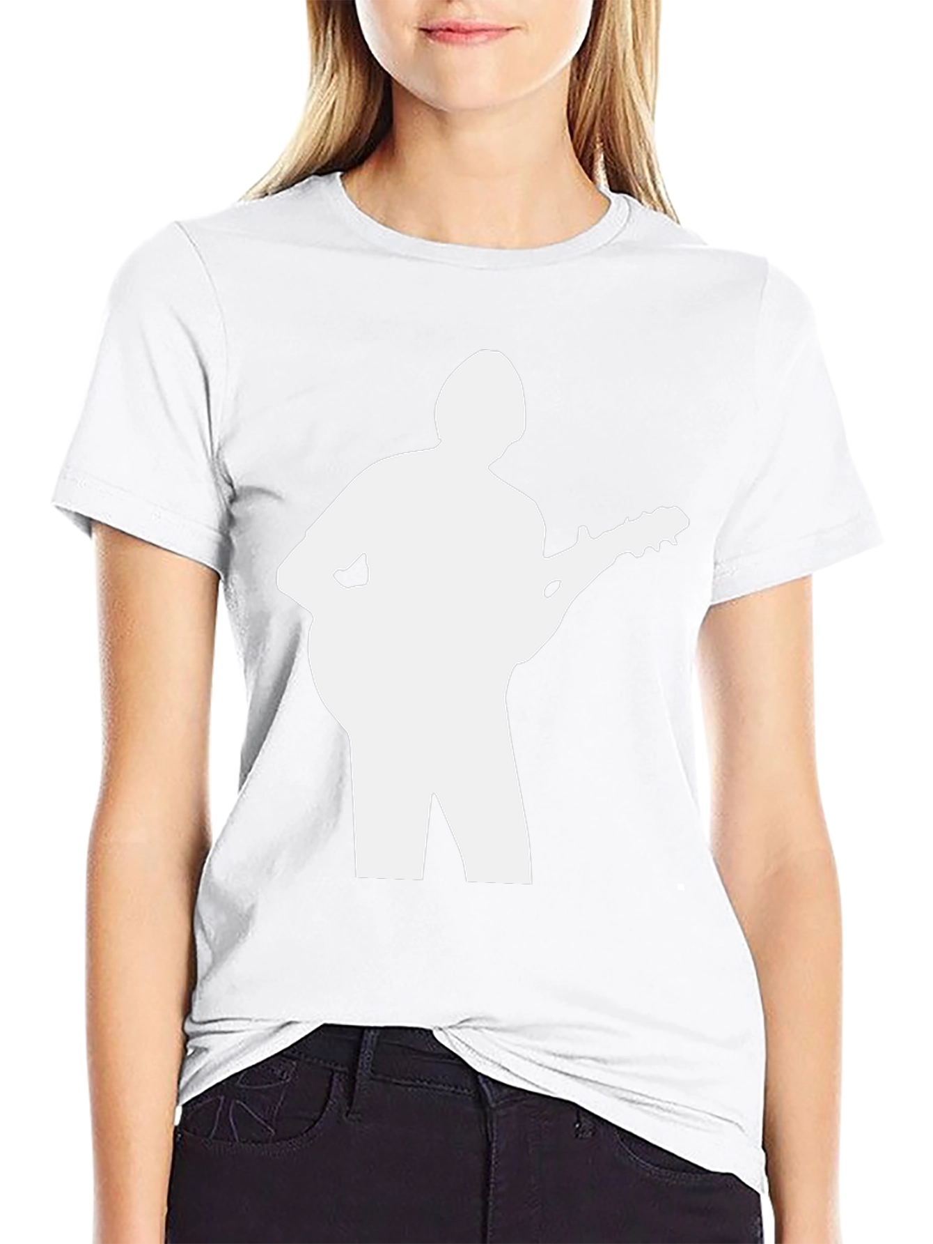 Silhouette Musician Graphic Tee - Classic Black T-Shirt