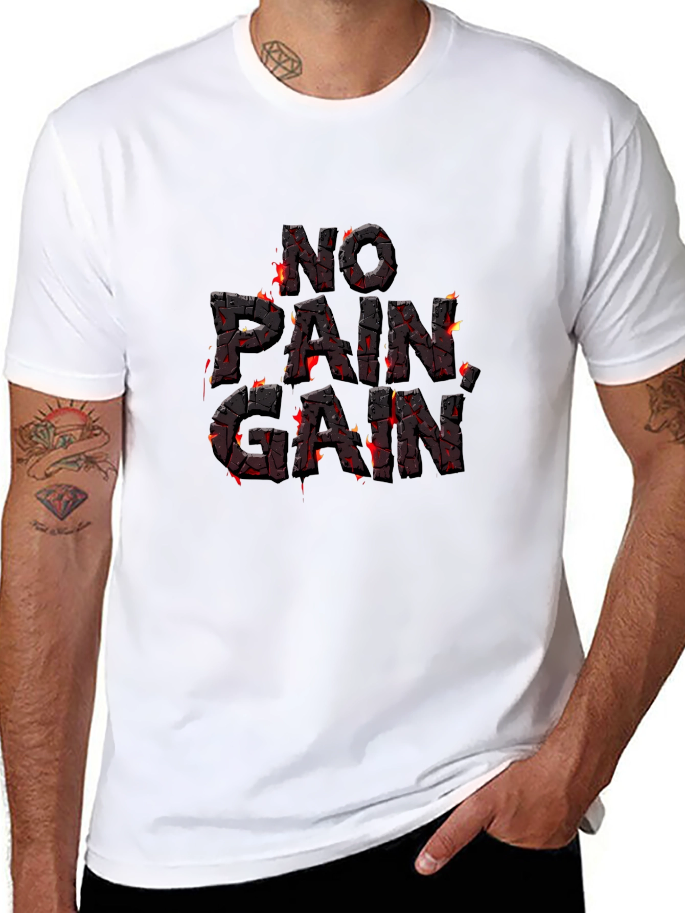 No Pain No Gain Graphic T-Shirt